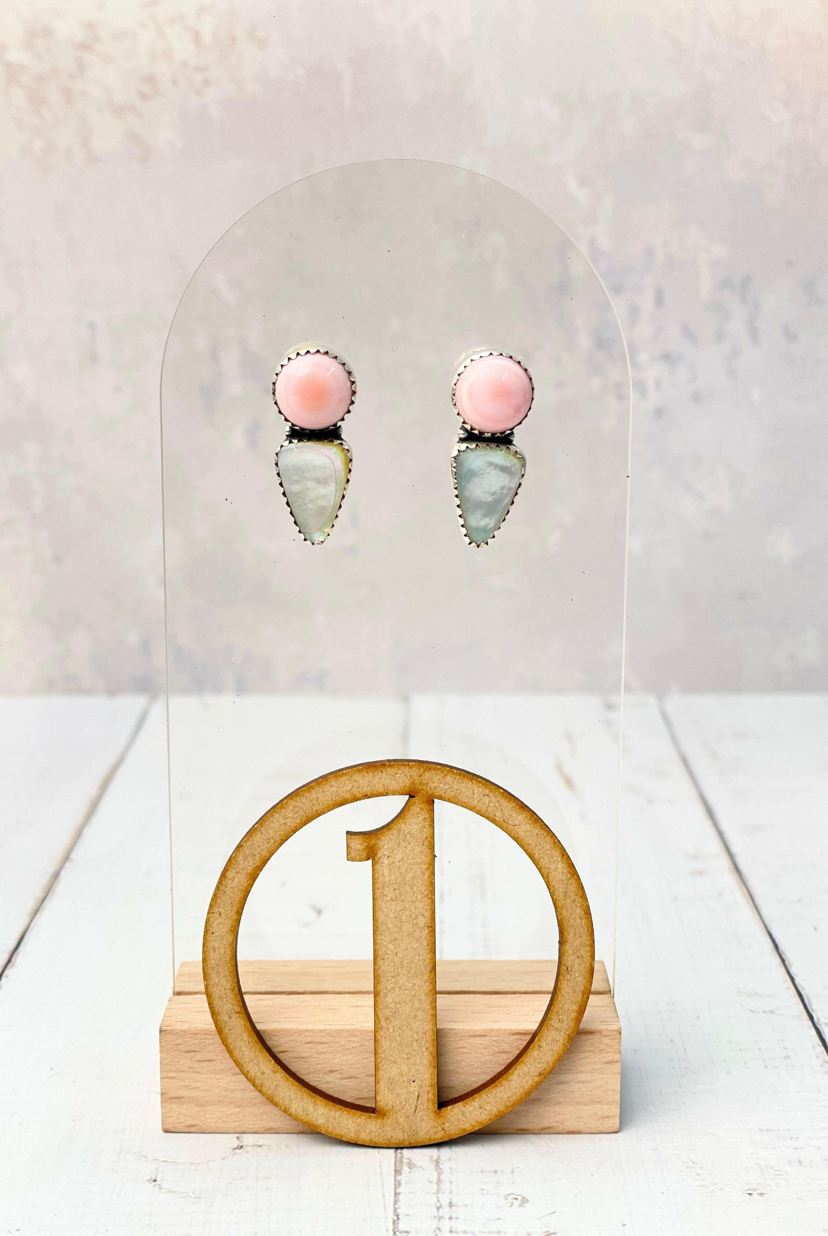 Multi White Shell Stud Earrings-Earrings-Krush Kandy, Women's Online Fashion Boutique Located in Phoenix, Arizona (Scottsdale Area)