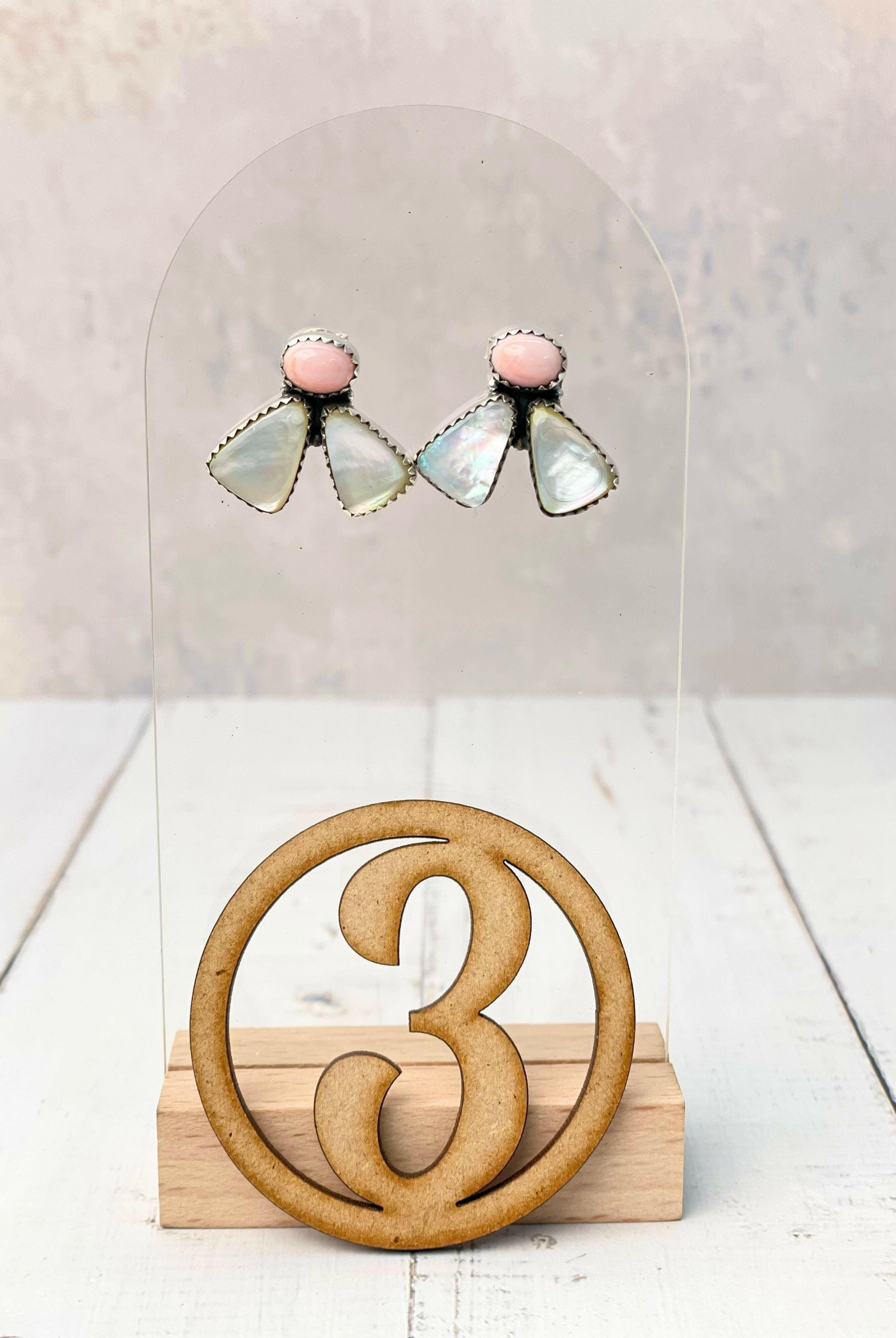 Multi White Shell Stud Earrings-Earrings-Krush Kandy, Women's Online Fashion Boutique Located in Phoenix, Arizona (Scottsdale Area)