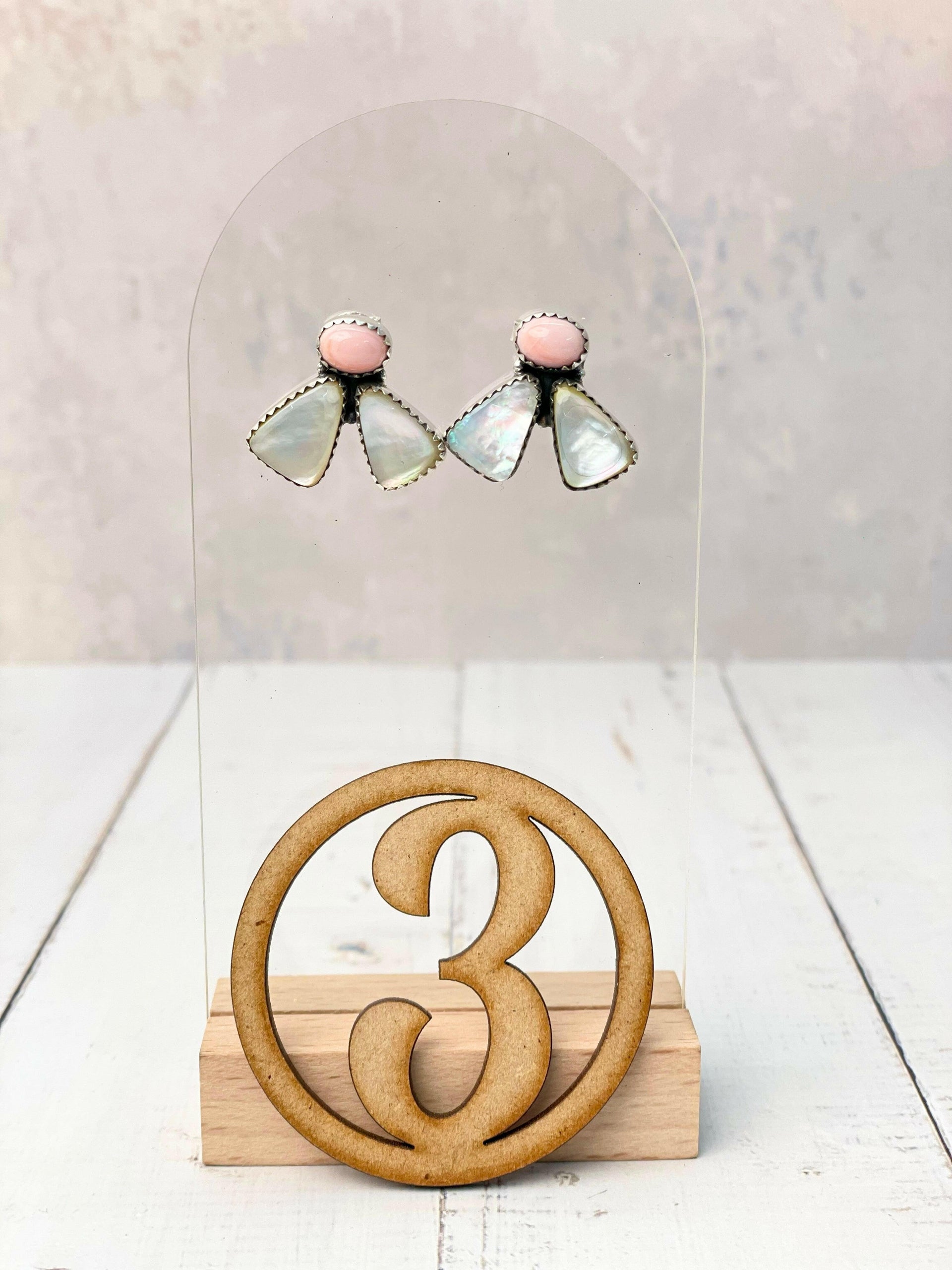 Multi White Shell Stud Earrings-Earrings-Krush Kandy, Women's Online Fashion Boutique Located in Phoenix, Arizona (Scottsdale Area)