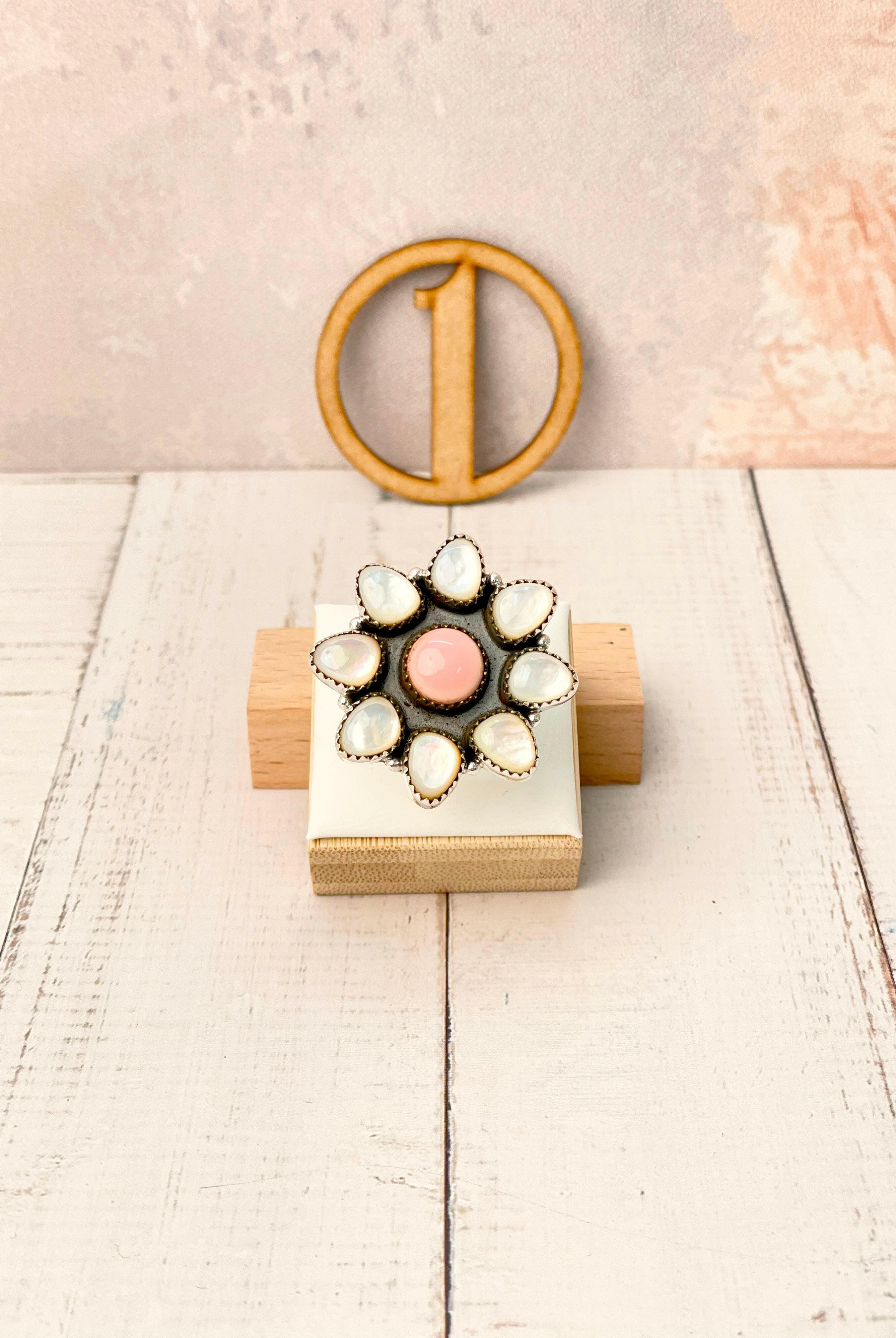 Multi White Shell Cluster Rings-Rings-Krush Kandy, Women's Online Fashion Boutique Located in Phoenix, Arizona (Scottsdale Area)