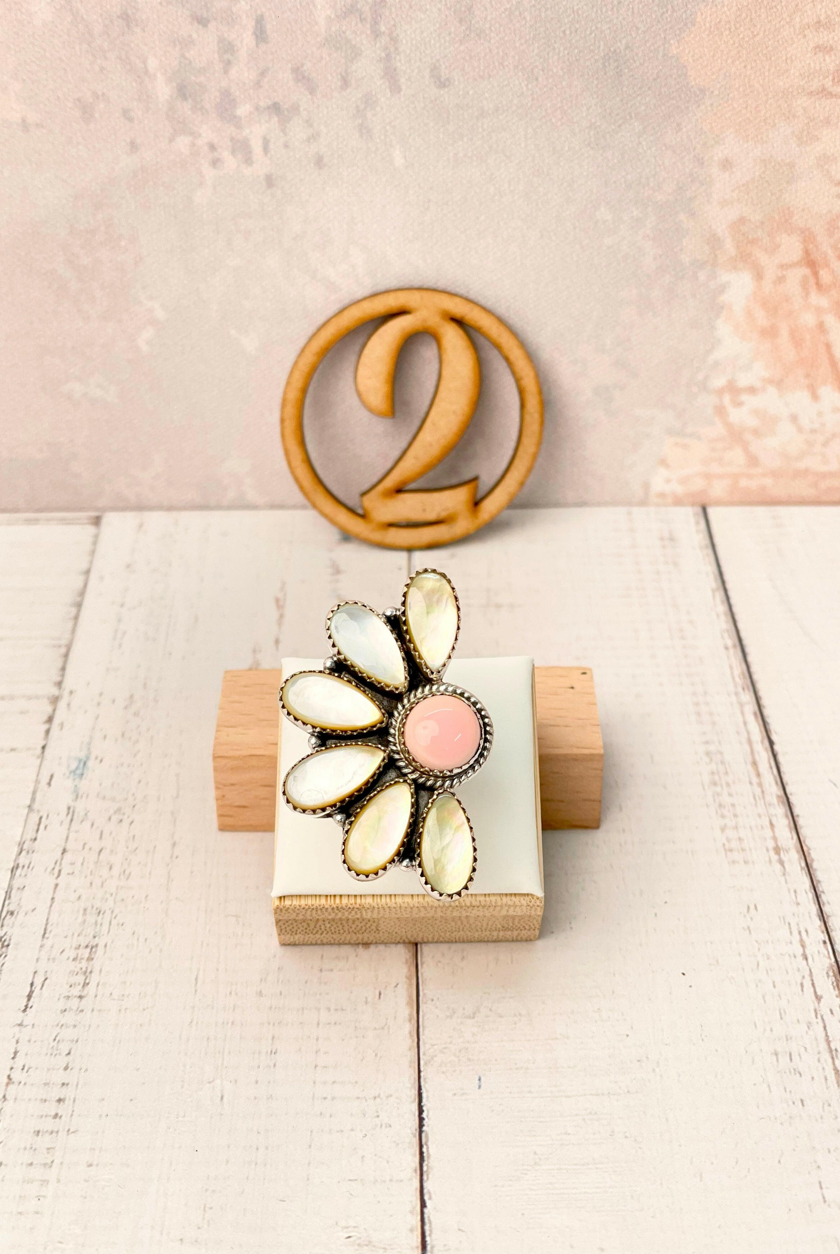 Multi White Shell Cluster Rings-Rings-Krush Kandy, Women's Online Fashion Boutique Located in Phoenix, Arizona (Scottsdale Area)