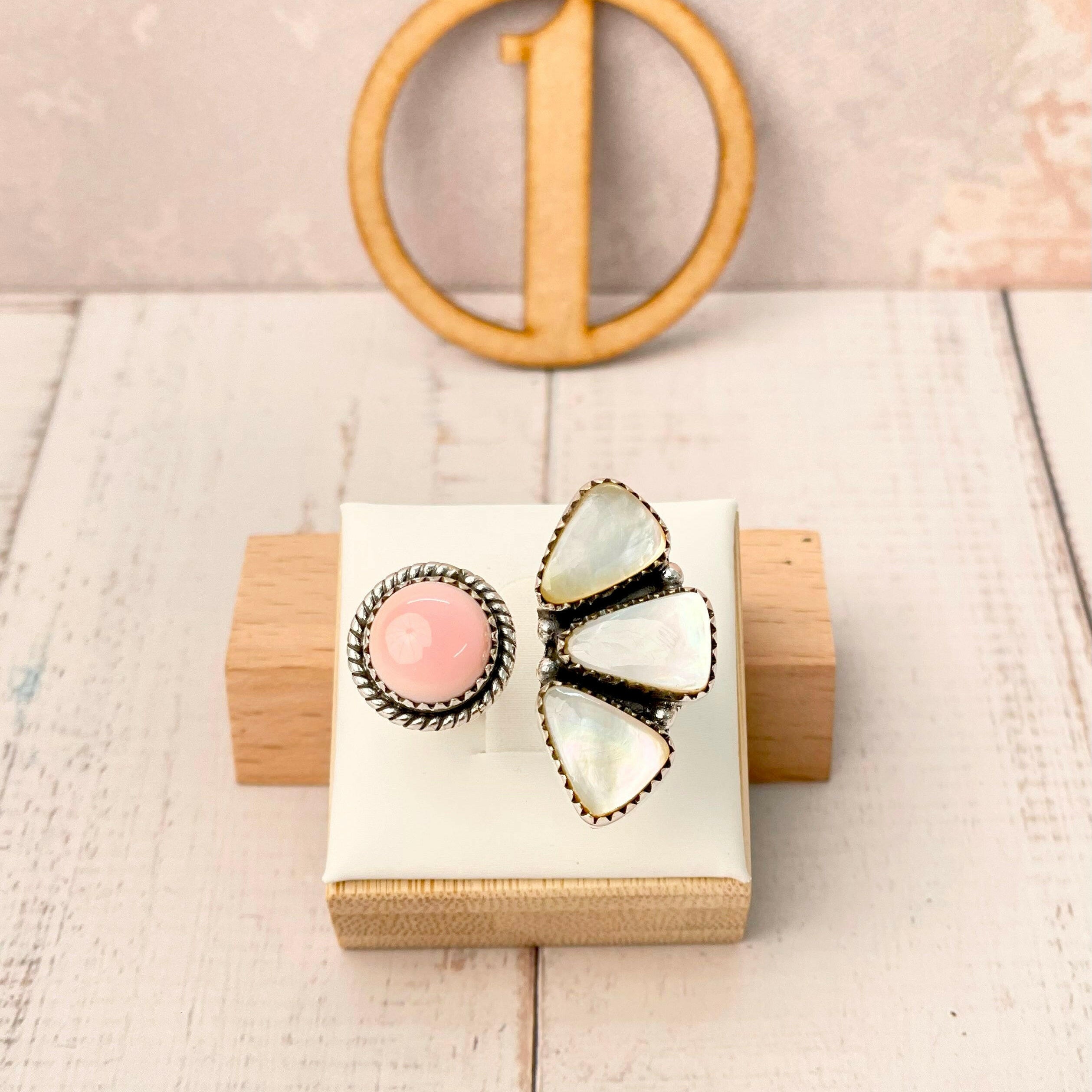 Multi White Shell Floating Ring-Rings-Krush Kandy, Women's Online Fashion Boutique Located in Phoenix, Arizona (Scottsdale Area)