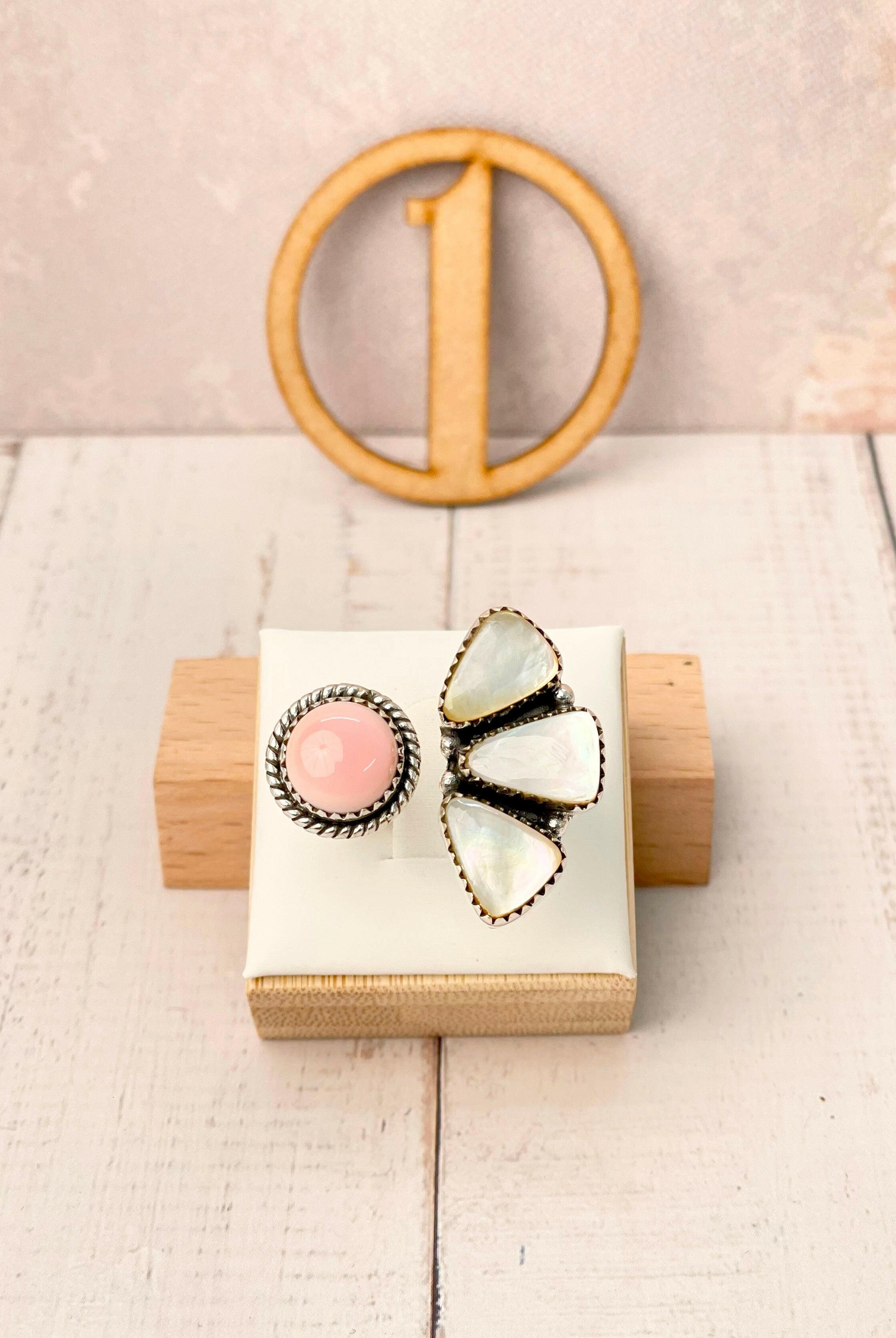 Multi White Shell Floating Ring-Rings-Krush Kandy, Women's Online Fashion Boutique Located in Phoenix, Arizona (Scottsdale Area)
