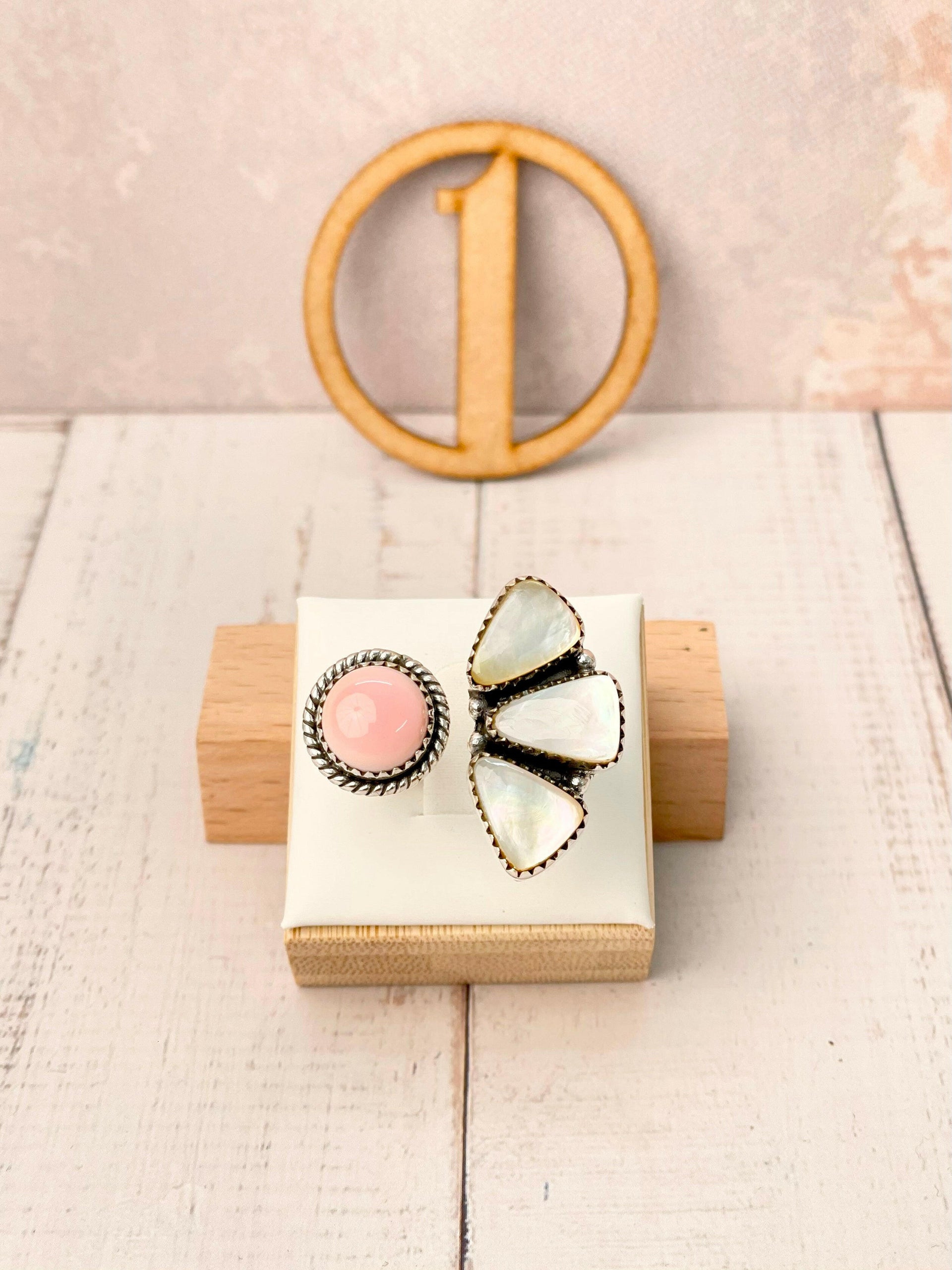 Multi White Shell Floating Ring-Rings-Krush Kandy, Women's Online Fashion Boutique Located in Phoenix, Arizona (Scottsdale Area)