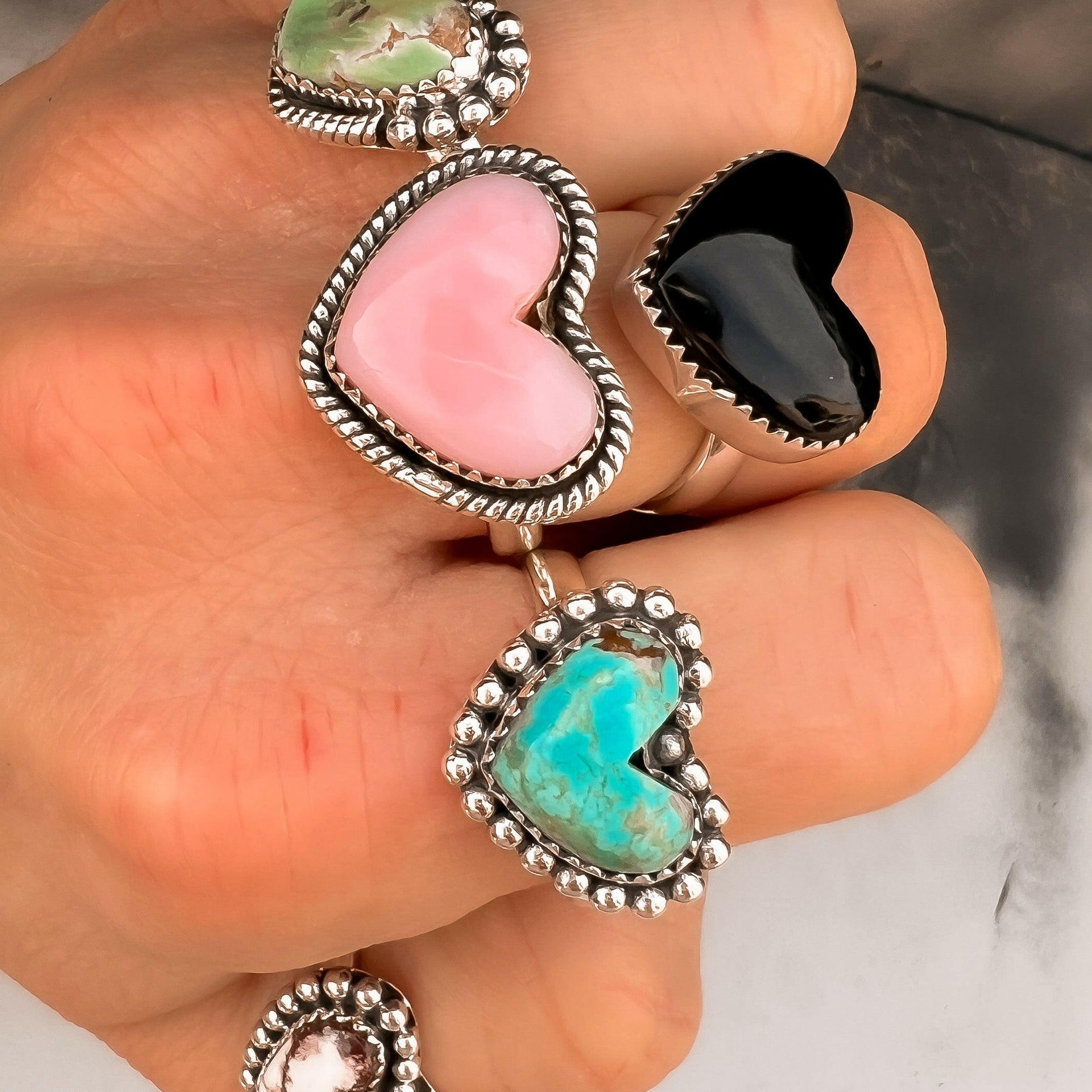 With All My Love Single Stone Heart Ring MADE TO ORDER-Statement Rings-Krush Kandy, Women's Online Fashion Boutique Located in Phoenix, Arizona (Scottsdale Area)