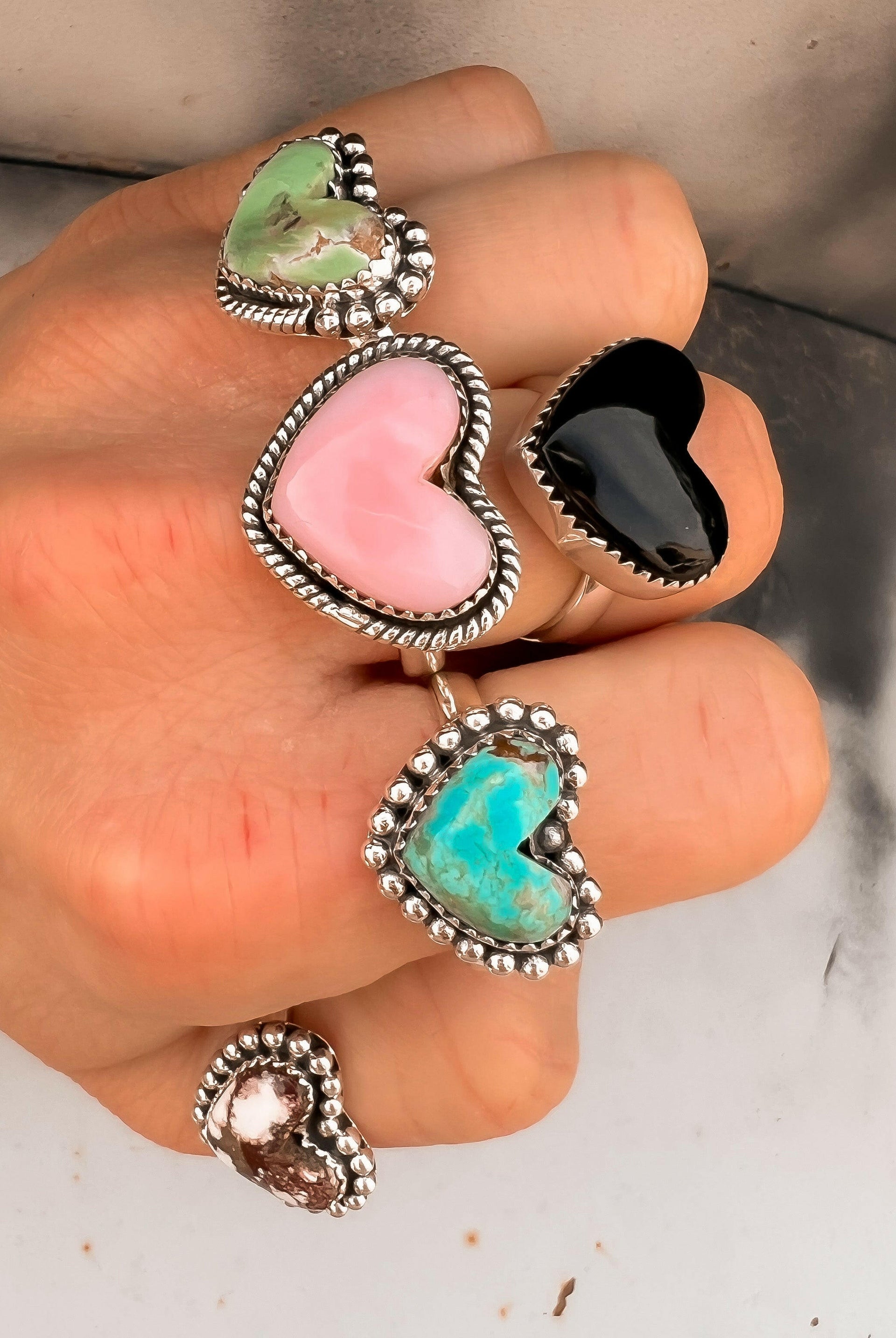 With All My Love Single Stone Heart Ring MADE TO ORDER-Statement Rings-Krush Kandy, Women's Online Fashion Boutique Located in Phoenix, Arizona (Scottsdale Area)