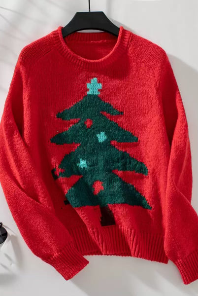 Christmas Tree Pullover Sweater-Sweaters-Krush Kandy, Women's Online Fashion Boutique Located in Phoenix, Arizona (Scottsdale Area)