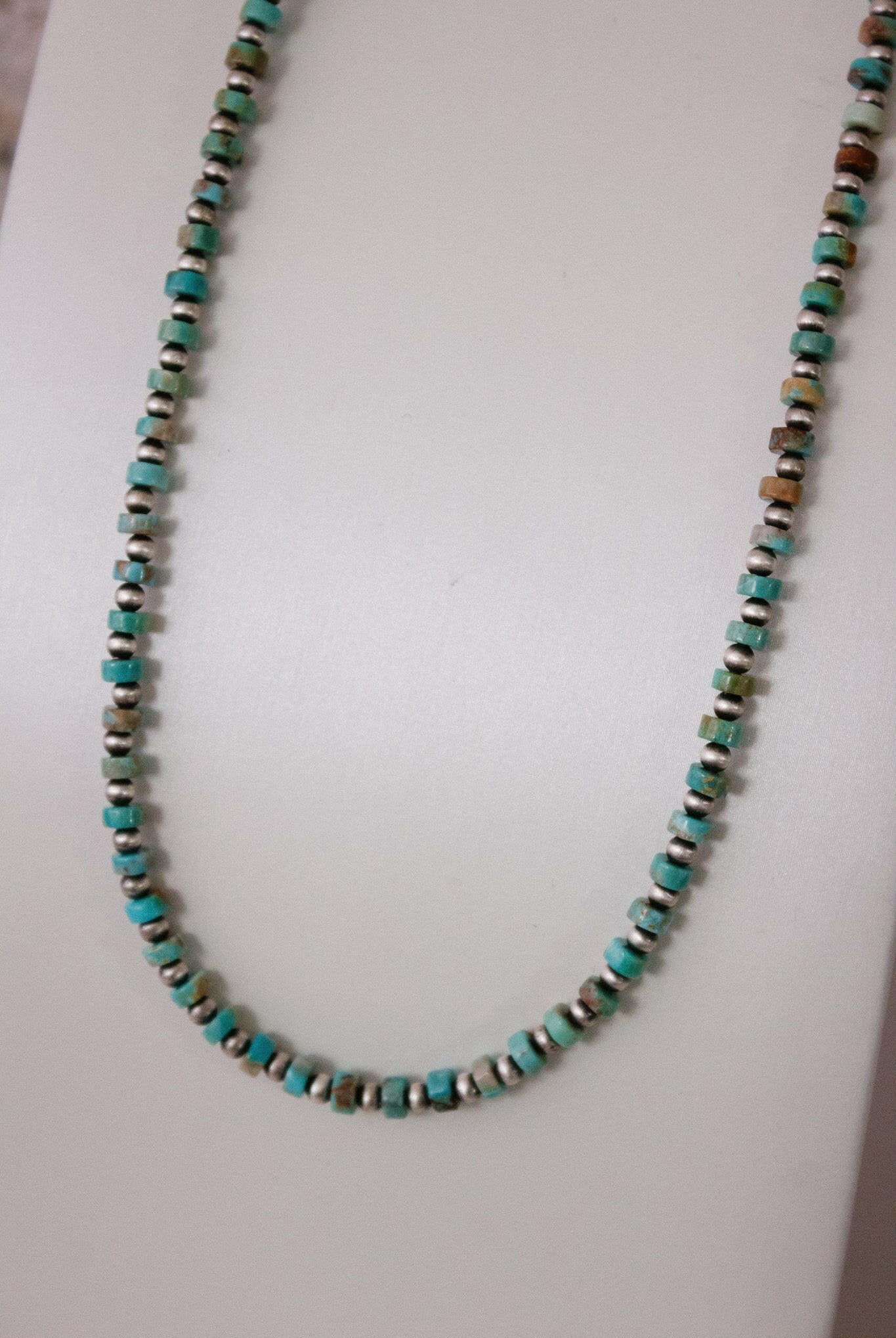 MADE TO ORDER. Turquoise Slab Cluster & Desert Pearl Necklace-Chain Necklaces-Krush Kandy, Women's Online Fashion Boutique Located in Phoenix, Arizona (Scottsdale Area)