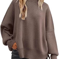 Luxe Viscose Cozy Comfort Side Slit Sweater-Sweaters-Krush Kandy, Women's Online Fashion Boutique Located in Phoenix, Arizona (Scottsdale Area)