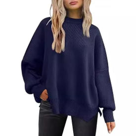 Luxe Viscose Cozy Comfort Side Slit Sweater-Sweaters-Krush Kandy, Women's Online Fashion Boutique Located in Phoenix, Arizona (Scottsdale Area)