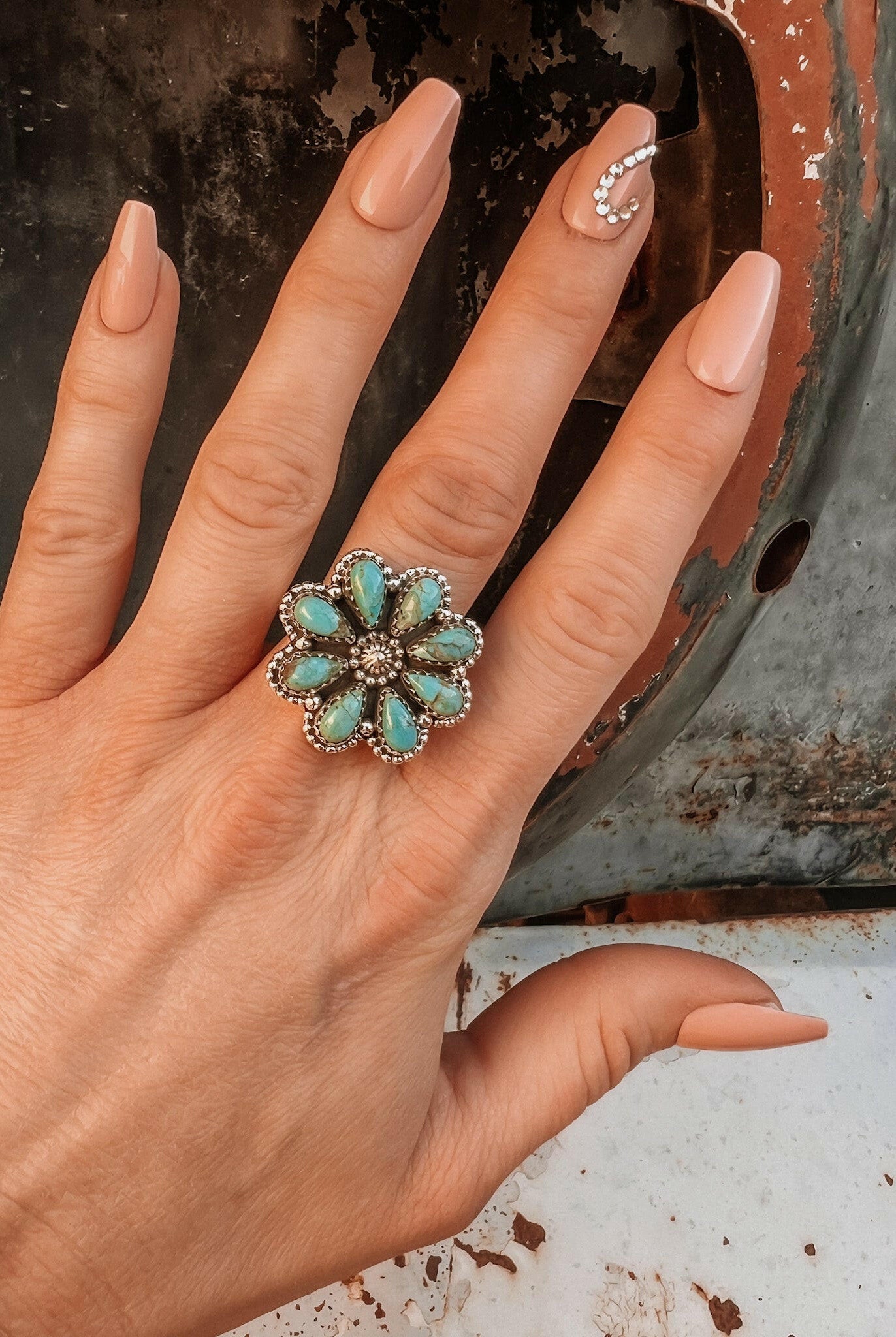 Daisy Blossom Boho Cluster Ring-Cluster Rings-Krush Kandy, Women's Online Fashion Boutique Located in Phoenix, Arizona (Scottsdale Area)