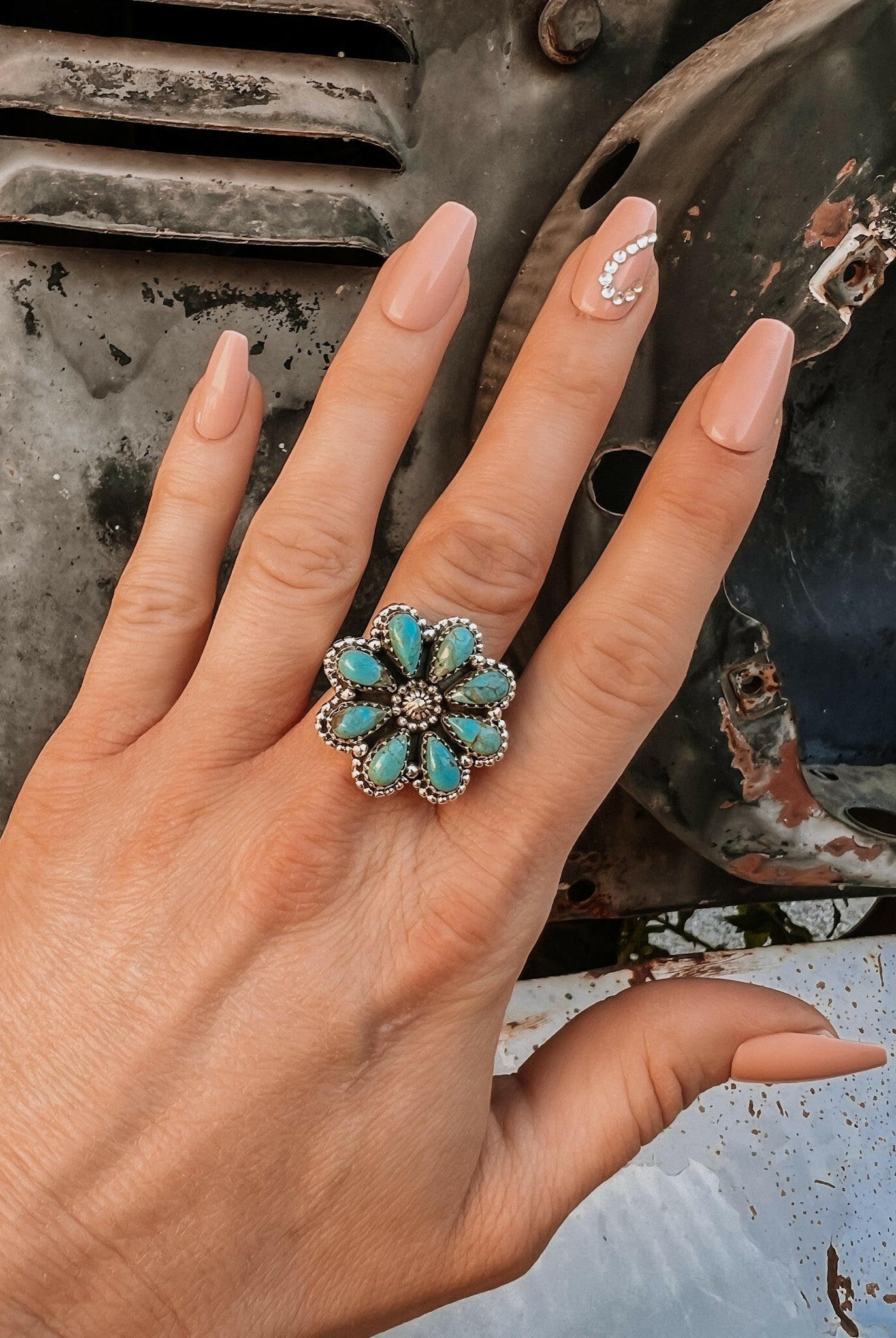 Daisy Blossom Boho Cluster Ring-Cluster Rings-Krush Kandy, Women's Online Fashion Boutique Located in Phoenix, Arizona (Scottsdale Area)