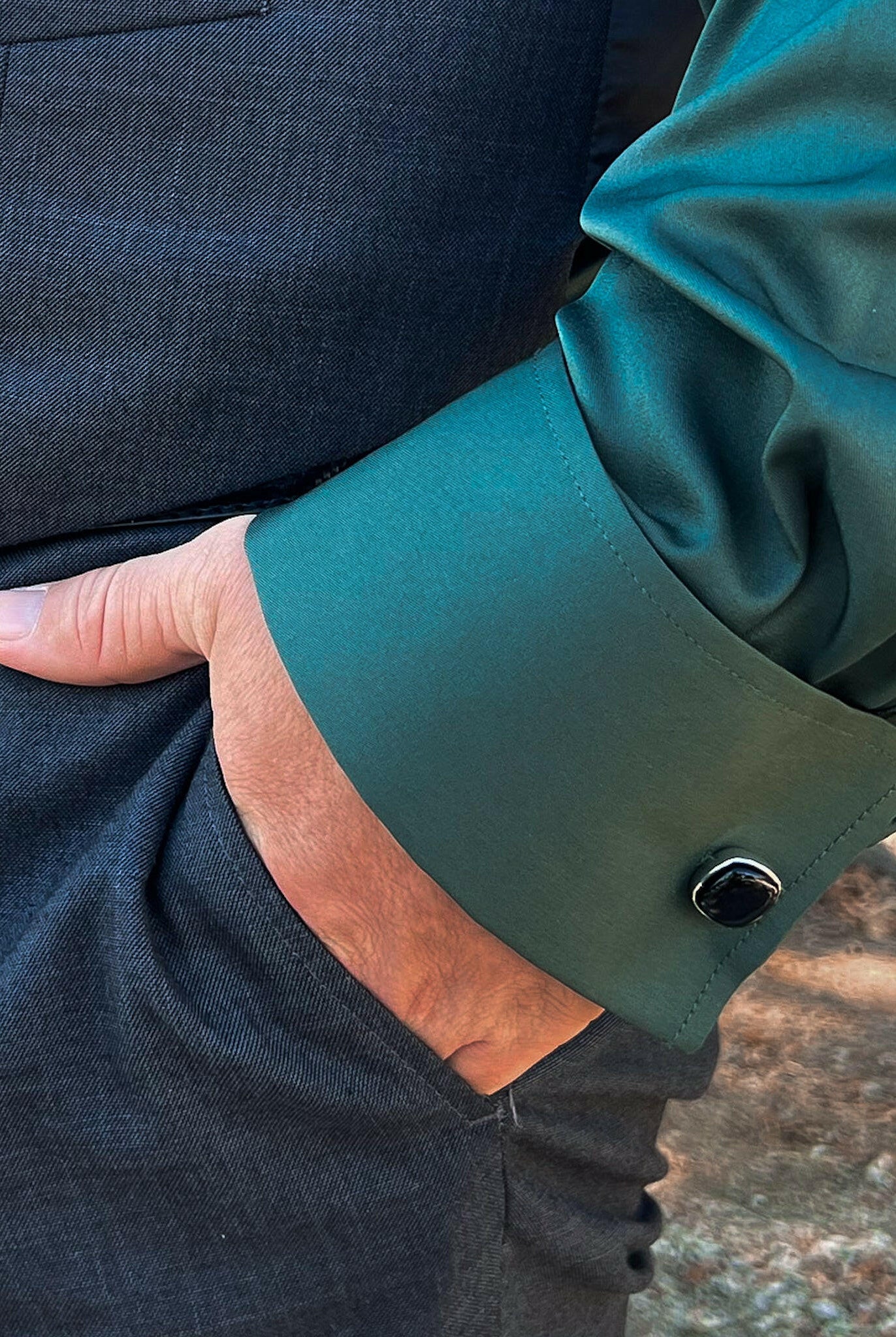 Single Stone Cufflinks-Cuffs-Krush Kandy, Women's Online Fashion Boutique Located in Phoenix, Arizona (Scottsdale Area)