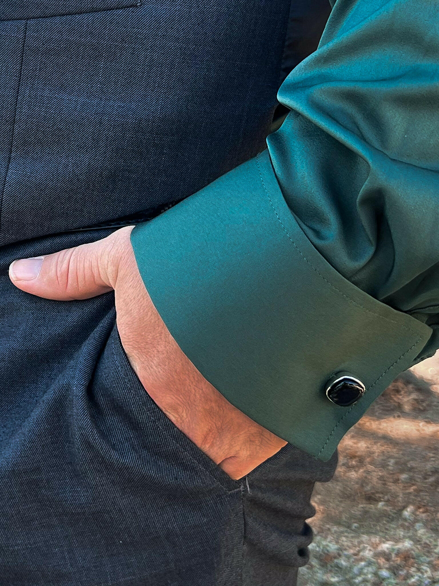 Single Stone Cufflinks-Cuffs-Krush Kandy, Women's Online Fashion Boutique Located in Phoenix, Arizona (Scottsdale Area)