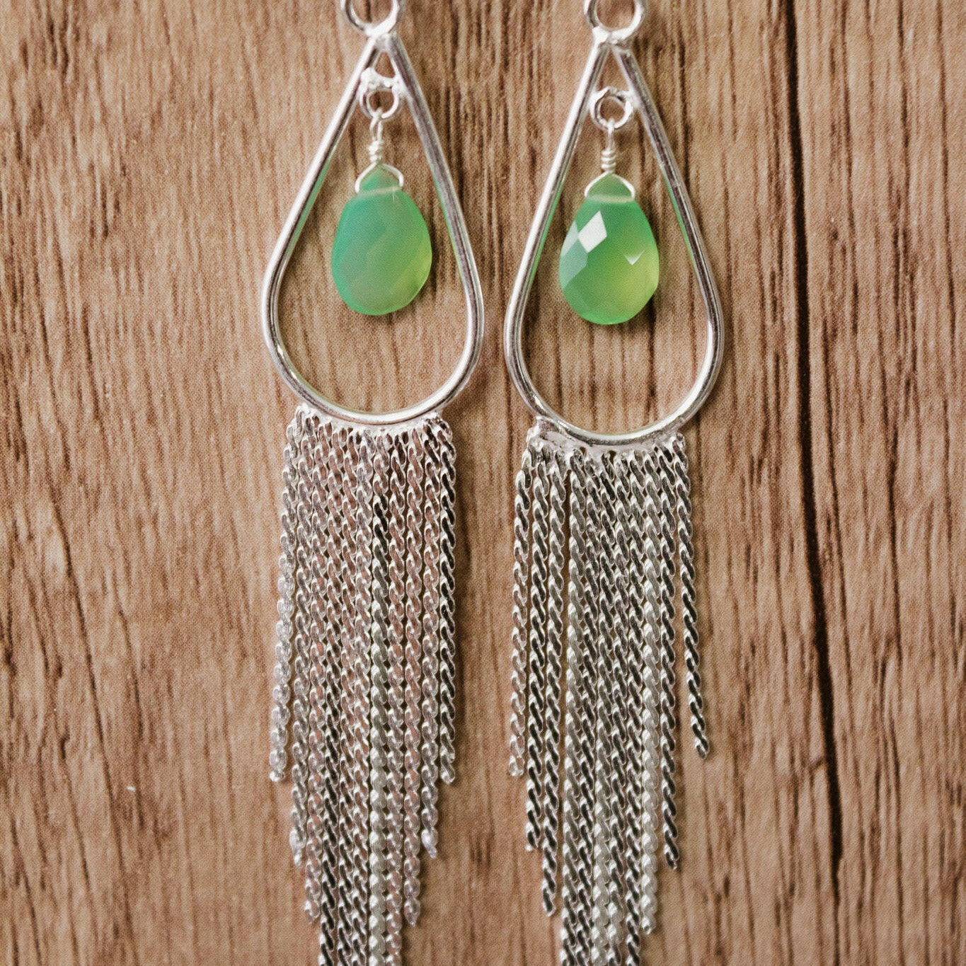 Marceline's Mystic Fringe Single Stone Earrings-Stud Earrings-Krush Kandy, Women's Online Fashion Boutique Located in Phoenix, Arizona (Scottsdale Area)