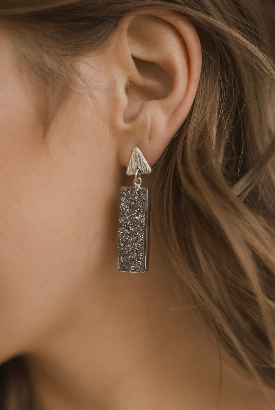 Dazzling Druzy Earrings MADE TO ORDER-Earrings-Krush Kandy, Women's Online Fashion Boutique Located in Phoenix, Arizona (Scottsdale Area)