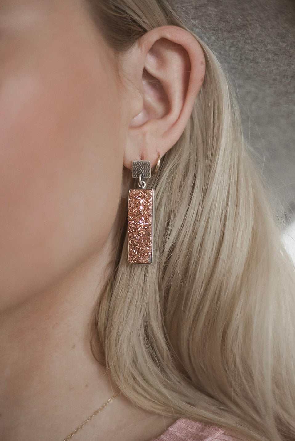 Dazzling Druzy Earrings MADE TO ORDER-Earrings-Krush Kandy, Women's Online Fashion Boutique Located in Phoenix, Arizona (Scottsdale Area)