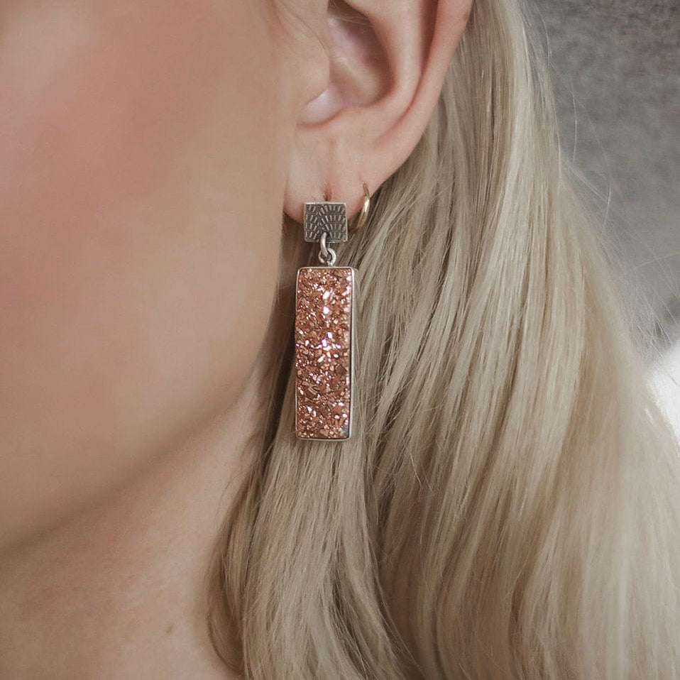 Dazzling Druzy Earrings MADE TO ORDER-Earrings-Krush Kandy, Women's Online Fashion Boutique Located in Phoenix, Arizona (Scottsdale Area)