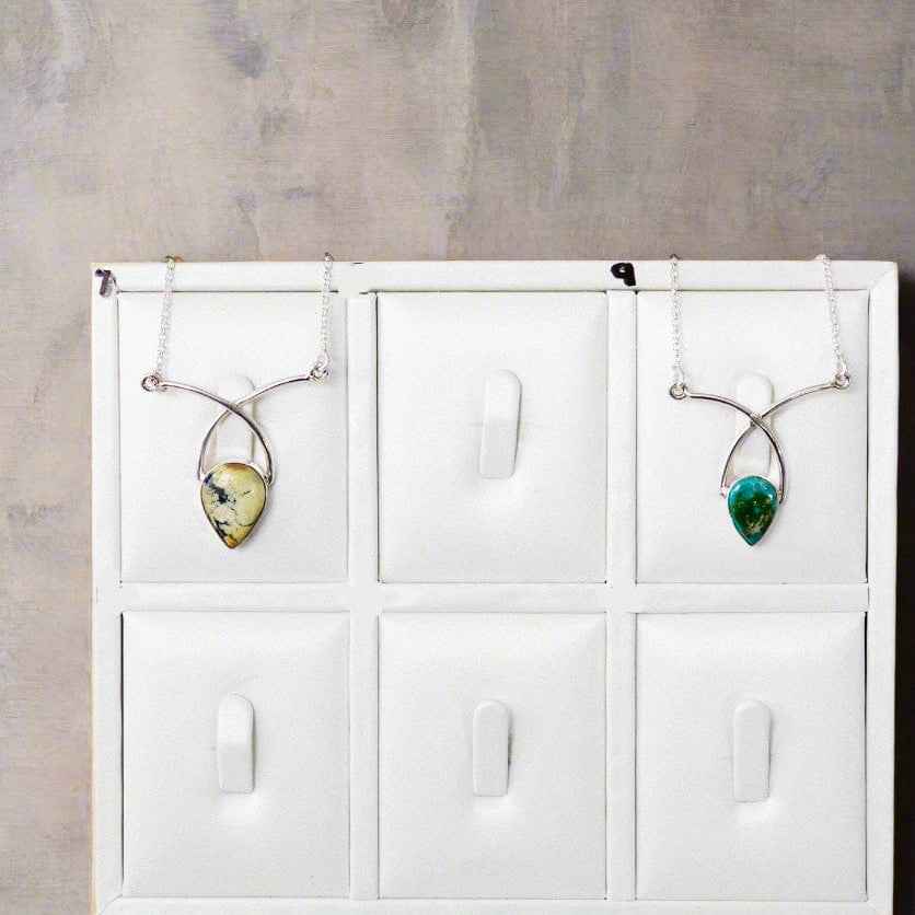 In A Twist Single Stone Necklaces-Necklaces-Krush Kandy, Women's Online Fashion Boutique Located in Phoenix, Arizona (Scottsdale Area)