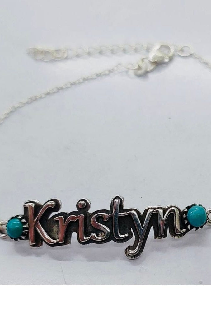 Sterling Name Slider Bracelet MADE TO ORDER-Chain Bracelets-Krush Kandy, Women's Online Fashion Boutique Located in Phoenix, Arizona (Scottsdale Area)