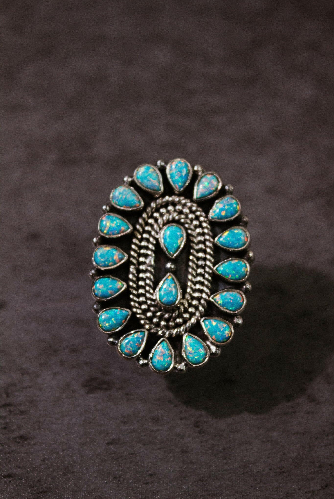 Kristyn's Classic Concho Stone Ring-Ring Sizers-Krush Kandy, Women's Online Fashion Boutique Located in Phoenix, Arizona (Scottsdale Area)