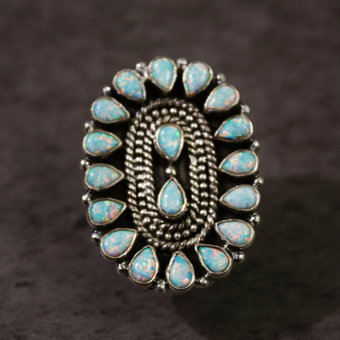 Kristyn's Classic Concho Stone Ring-Ring Sizers-Krush Kandy, Women's Online Fashion Boutique Located in Phoenix, Arizona (Scottsdale Area)