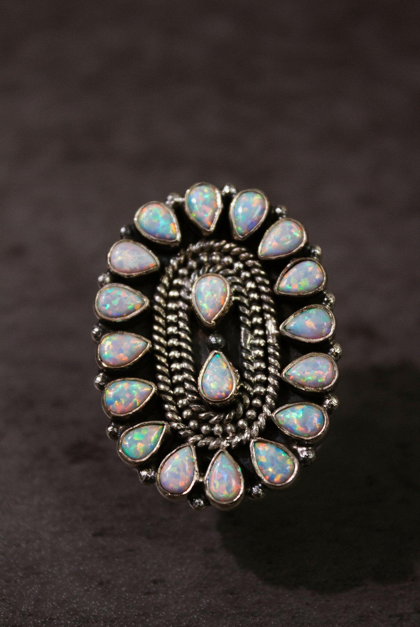 Kristyn's Classic Concho Stone Ring-Ring Sizers-Krush Kandy, Women's Online Fashion Boutique Located in Phoenix, Arizona (Scottsdale Area)
