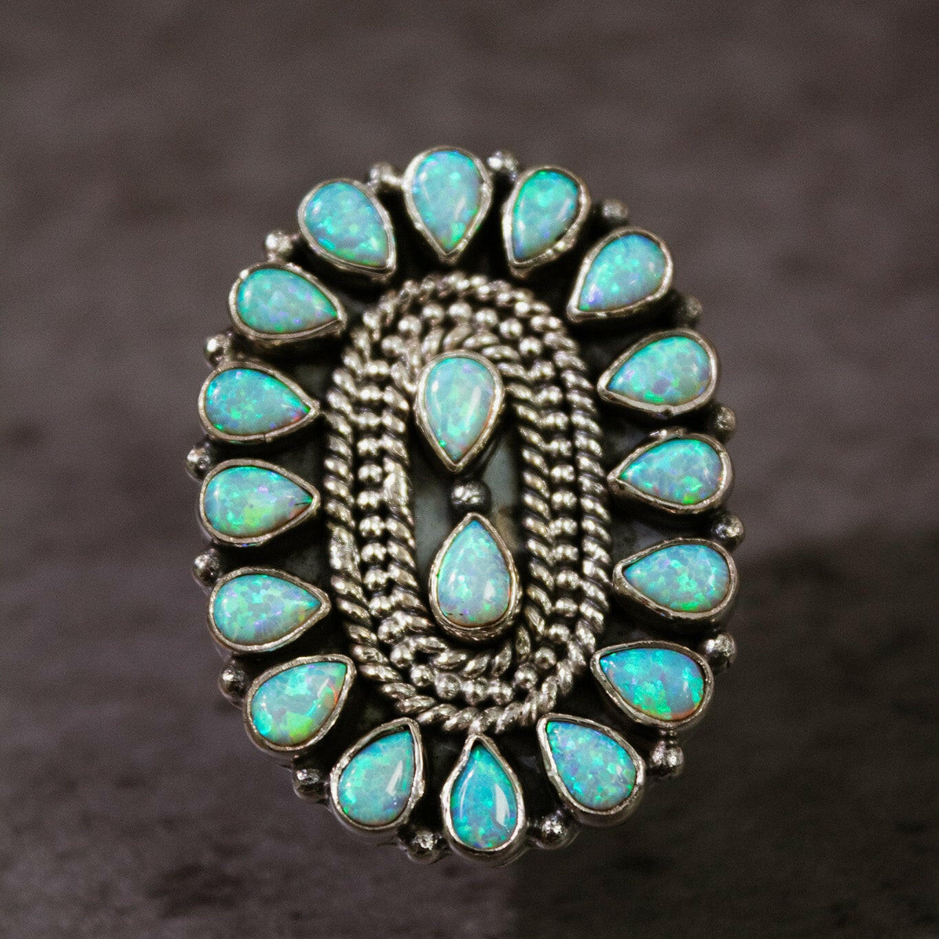 Kristyn's Classic Concho Stone Ring-Ring Sizers-Krush Kandy, Women's Online Fashion Boutique Located in Phoenix, Arizona (Scottsdale Area)