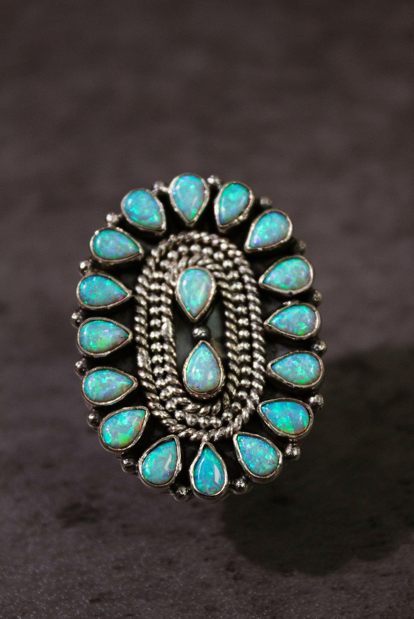 Kristyn's Classic Concho Stone Ring-Ring Sizers-Krush Kandy, Women's Online Fashion Boutique Located in Phoenix, Arizona (Scottsdale Area)