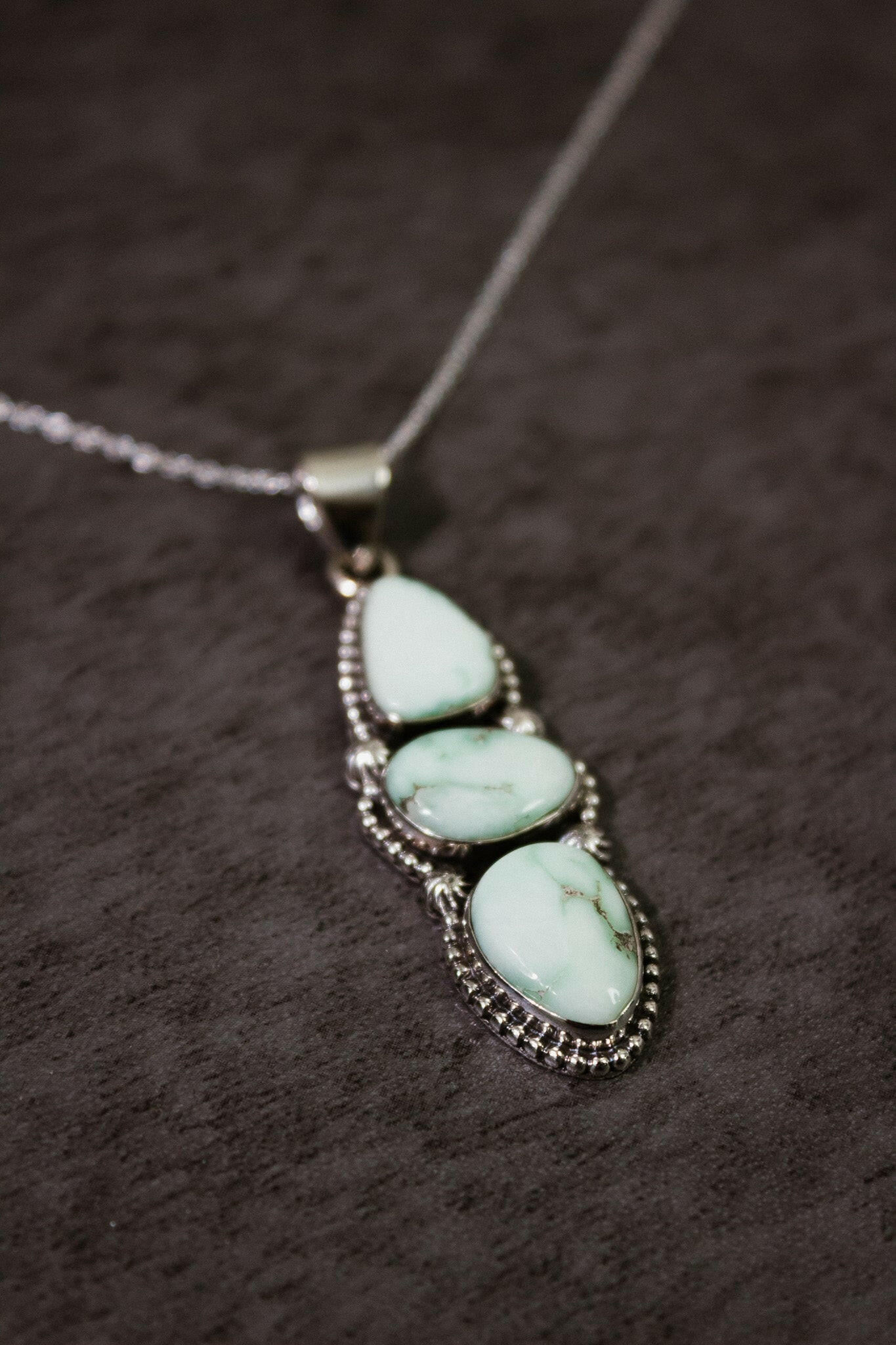 Palomas Three Stone Pendant-Chain Necklaces-Krush Kandy, Women's Online Fashion Boutique Located in Phoenix, Arizona (Scottsdale Area)