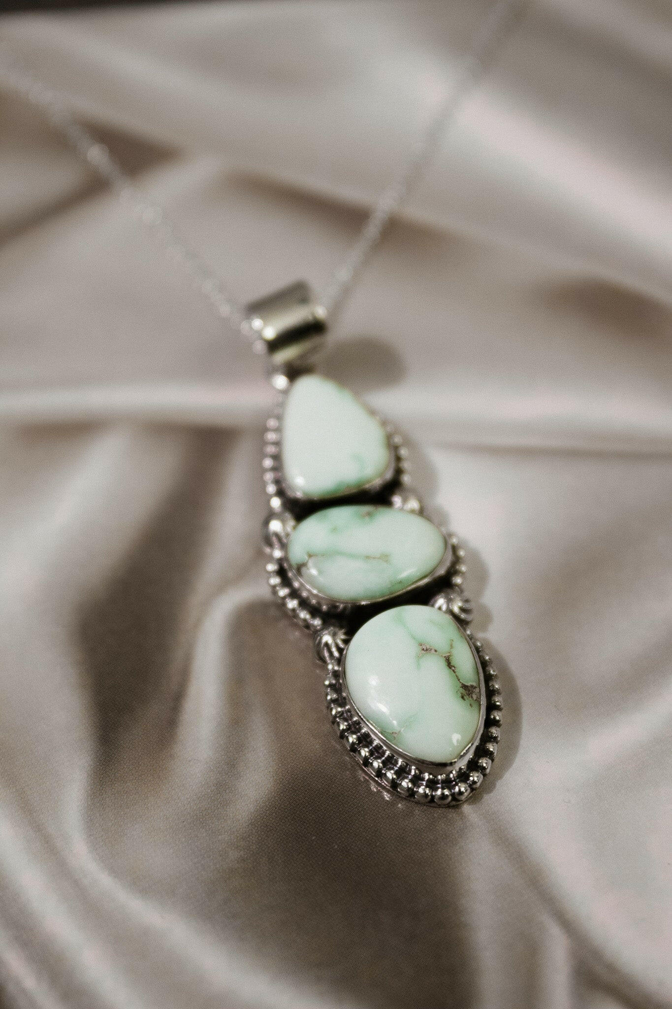 Palomas Three Stone Pendant-Chain Necklaces-Krush Kandy, Women's Online Fashion Boutique Located in Phoenix, Arizona (Scottsdale Area)