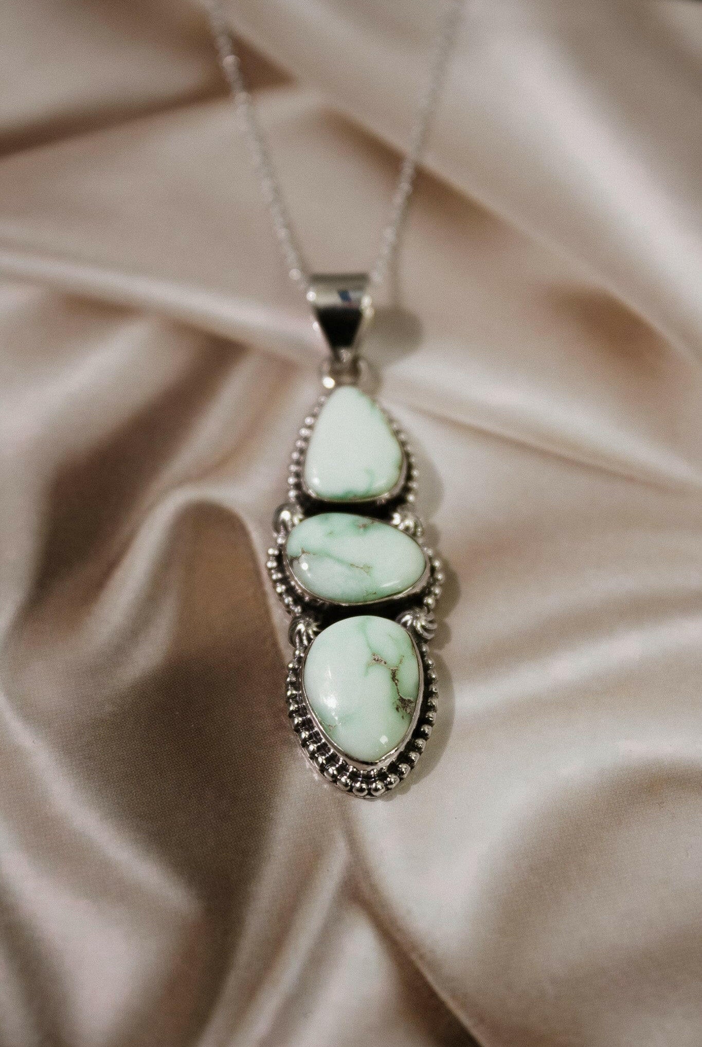 Palomas Three Stone Pendant-Chain Necklaces-Krush Kandy, Women's Online Fashion Boutique Located in Phoenix, Arizona (Scottsdale Area)