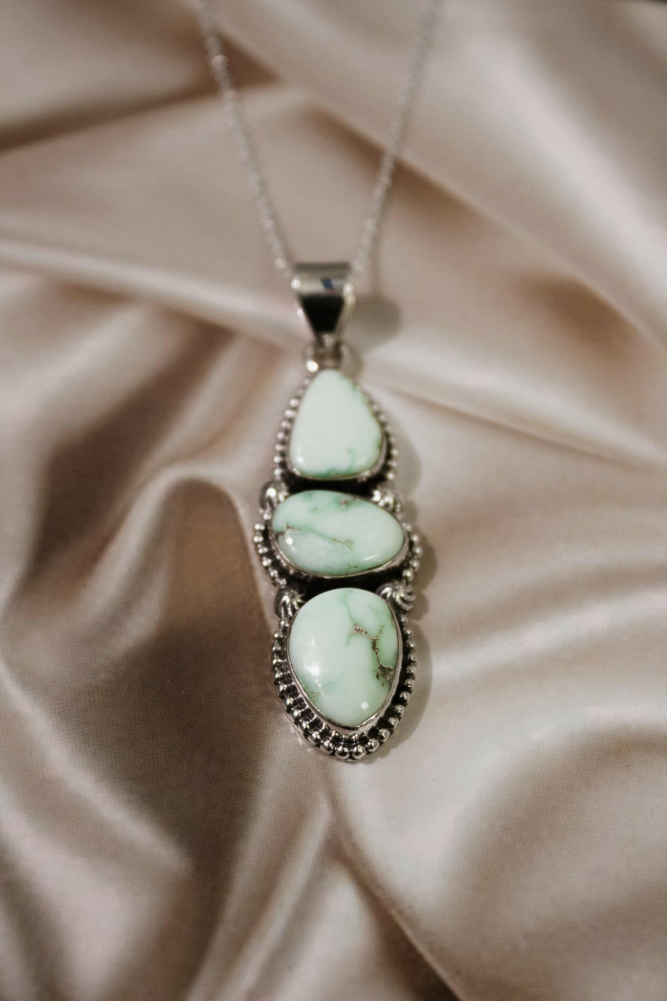 Palomas Three Stone Pendant-Chain Necklaces-Krush Kandy, Women's Online Fashion Boutique Located in Phoenix, Arizona (Scottsdale Area)