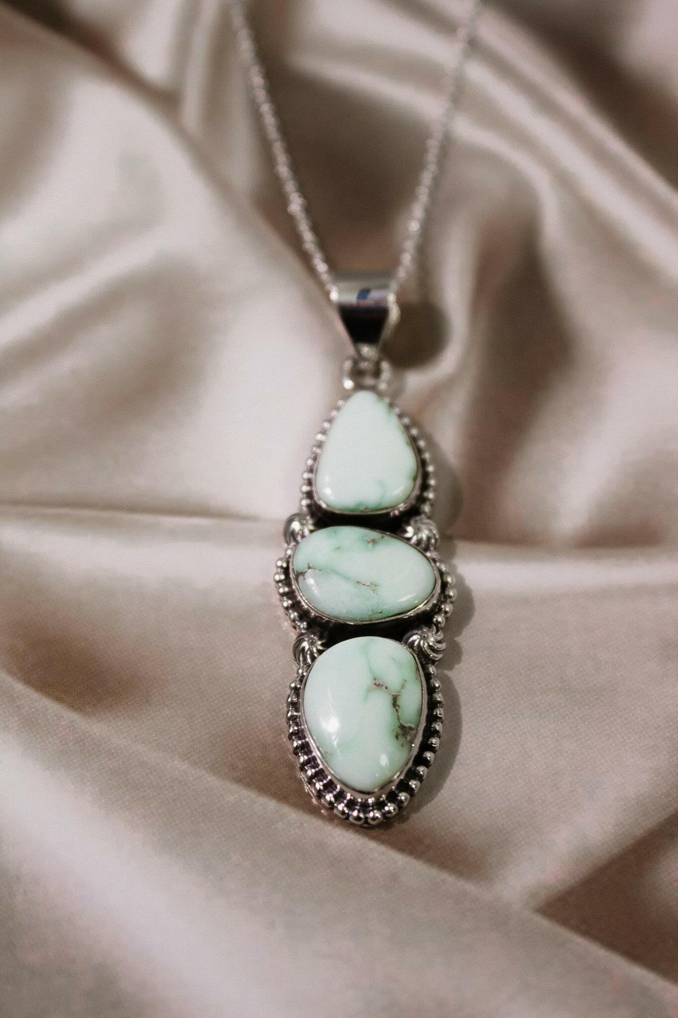 Palomas Three Stone Pendant-Chain Necklaces-Krush Kandy, Women's Online Fashion Boutique Located in Phoenix, Arizona (Scottsdale Area)