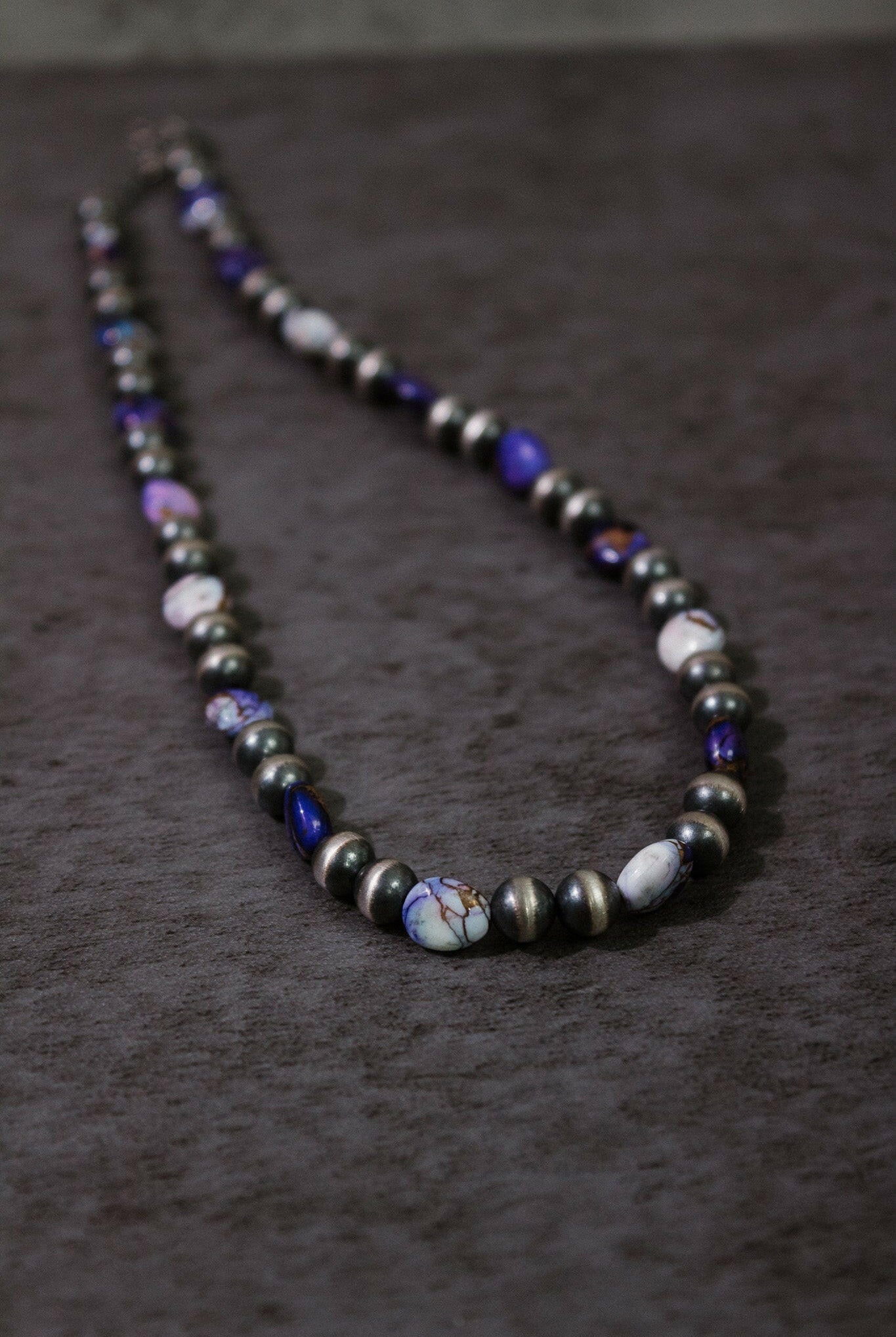 Purple Fusion Desert Pearl Necklace-Chain Necklaces-Krush Kandy, Women's Online Fashion Boutique Located in Phoenix, Arizona (Scottsdale Area)