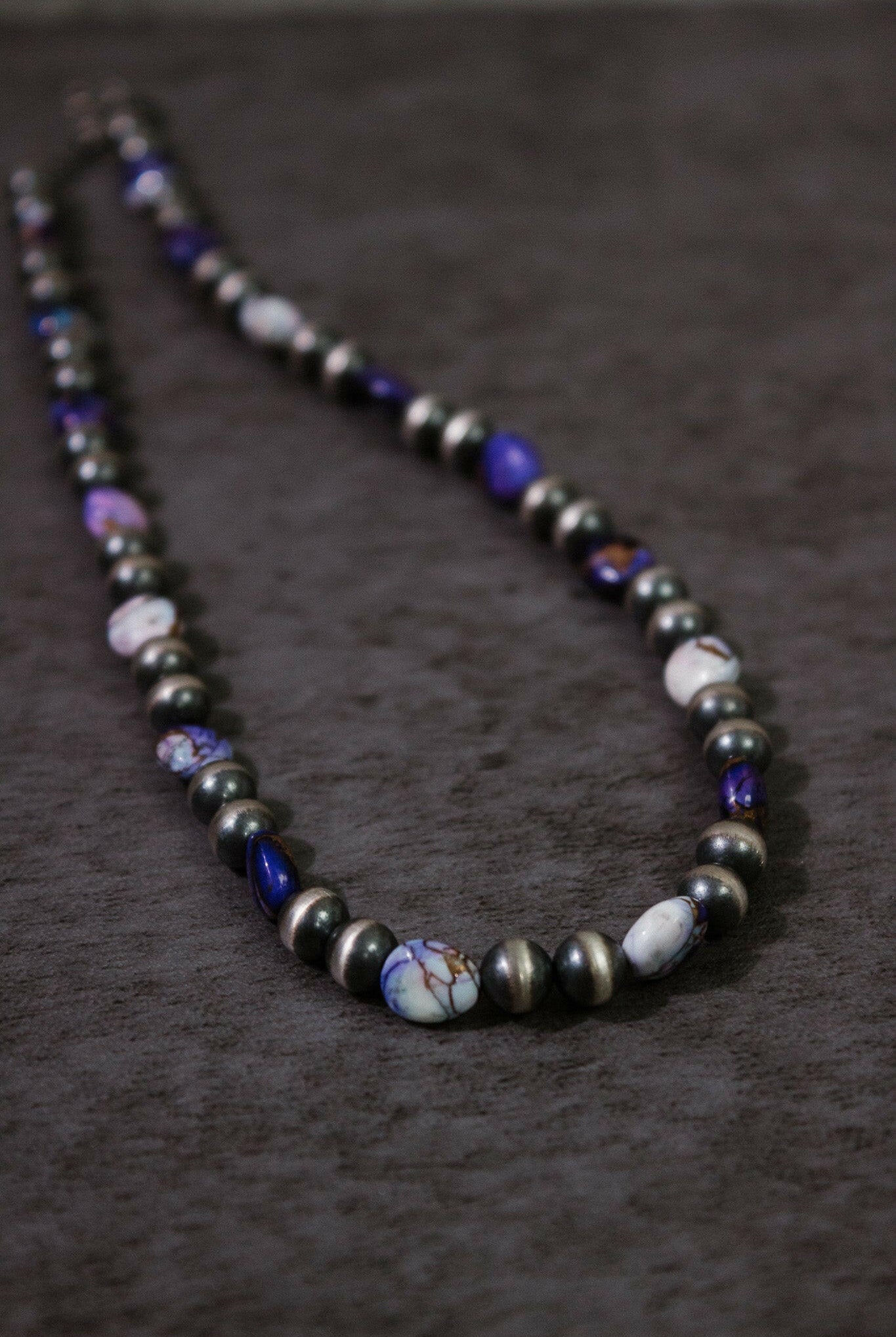 Purple Fusion Desert Pearl Necklace-Chain Necklaces-Krush Kandy, Women's Online Fashion Boutique Located in Phoenix, Arizona (Scottsdale Area)