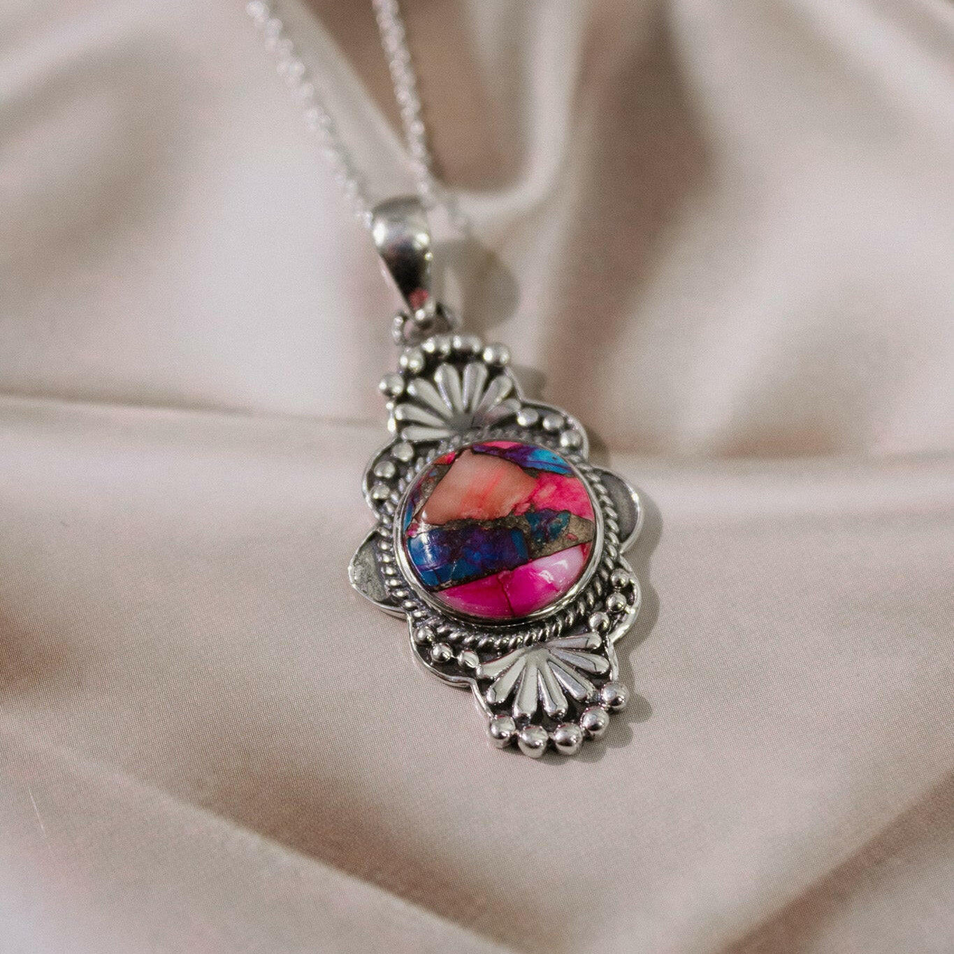 Adeline's Single Stone Pendant-Chain Necklaces-Krush Kandy, Women's Online Fashion Boutique Located in Phoenix, Arizona (Scottsdale Area)