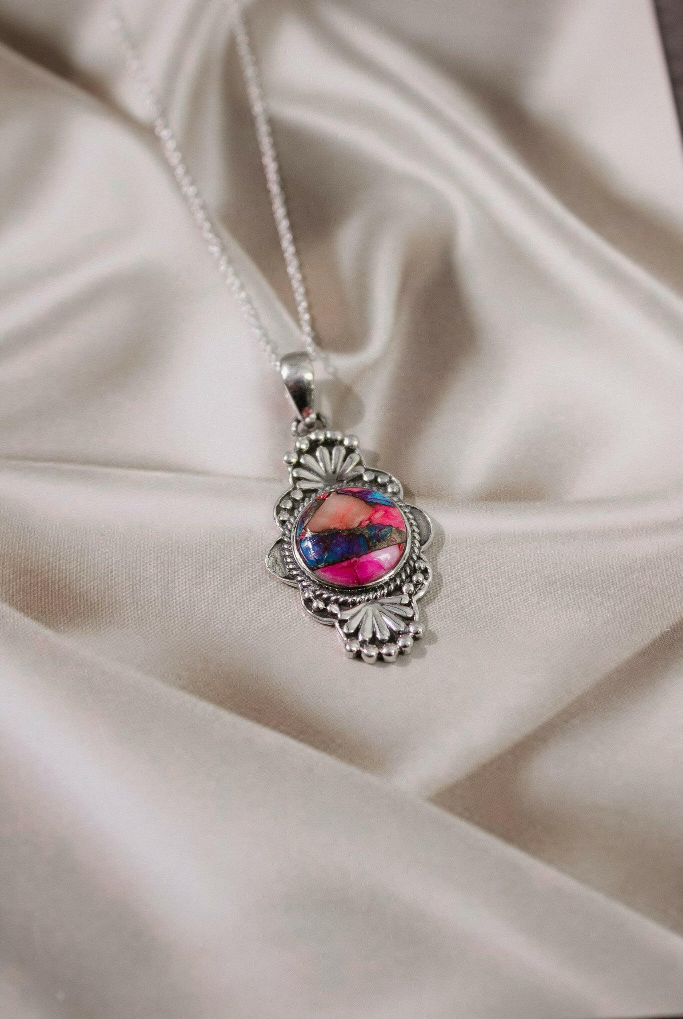 Adeline's Single Stone Pendant-Chain Necklaces-Krush Kandy, Women's Online Fashion Boutique Located in Phoenix, Arizona (Scottsdale Area)