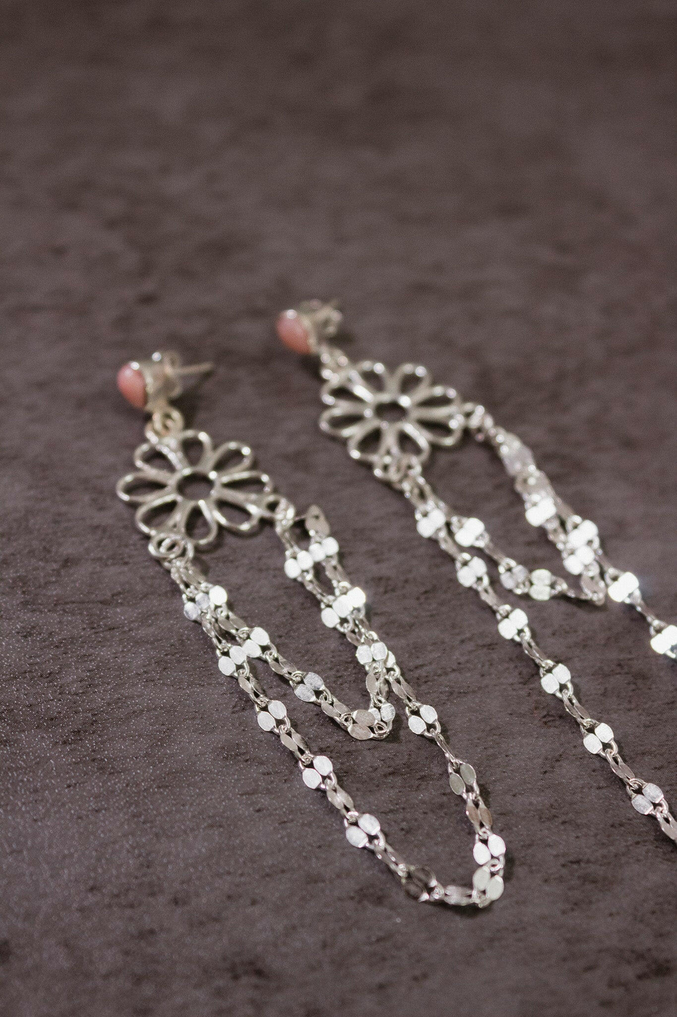 Stone Delight Chain Earrings-Stud Earrings-Krush Kandy, Women's Online Fashion Boutique Located in Phoenix, Arizona (Scottsdale Area)