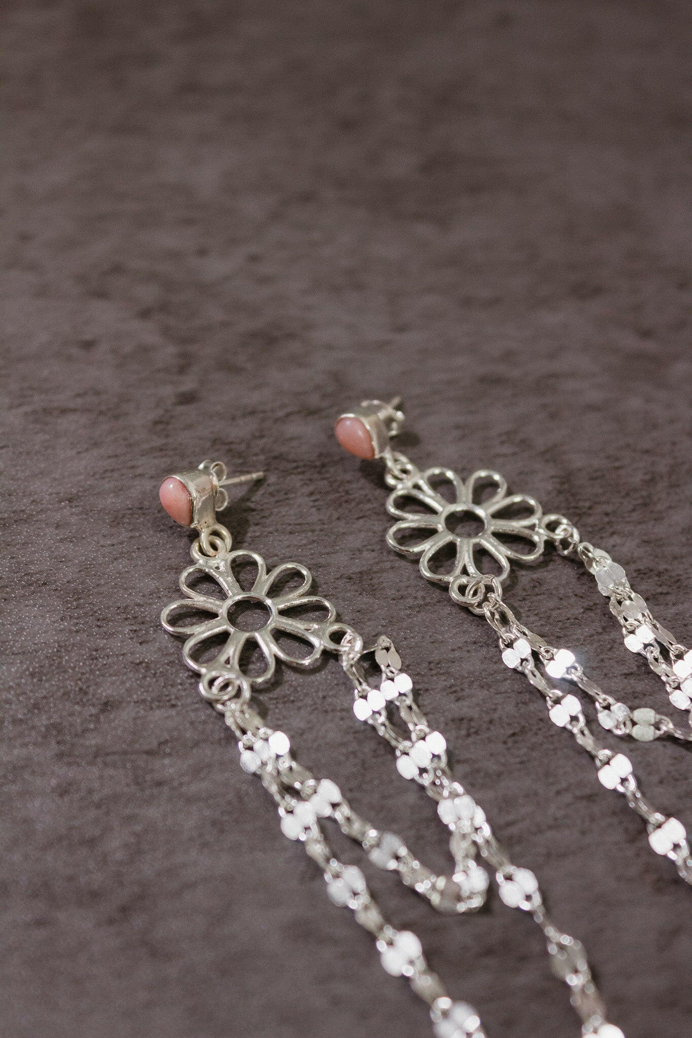 Stone Delight Chain Earrings-Stud Earrings-Krush Kandy, Women's Online Fashion Boutique Located in Phoenix, Arizona (Scottsdale Area)