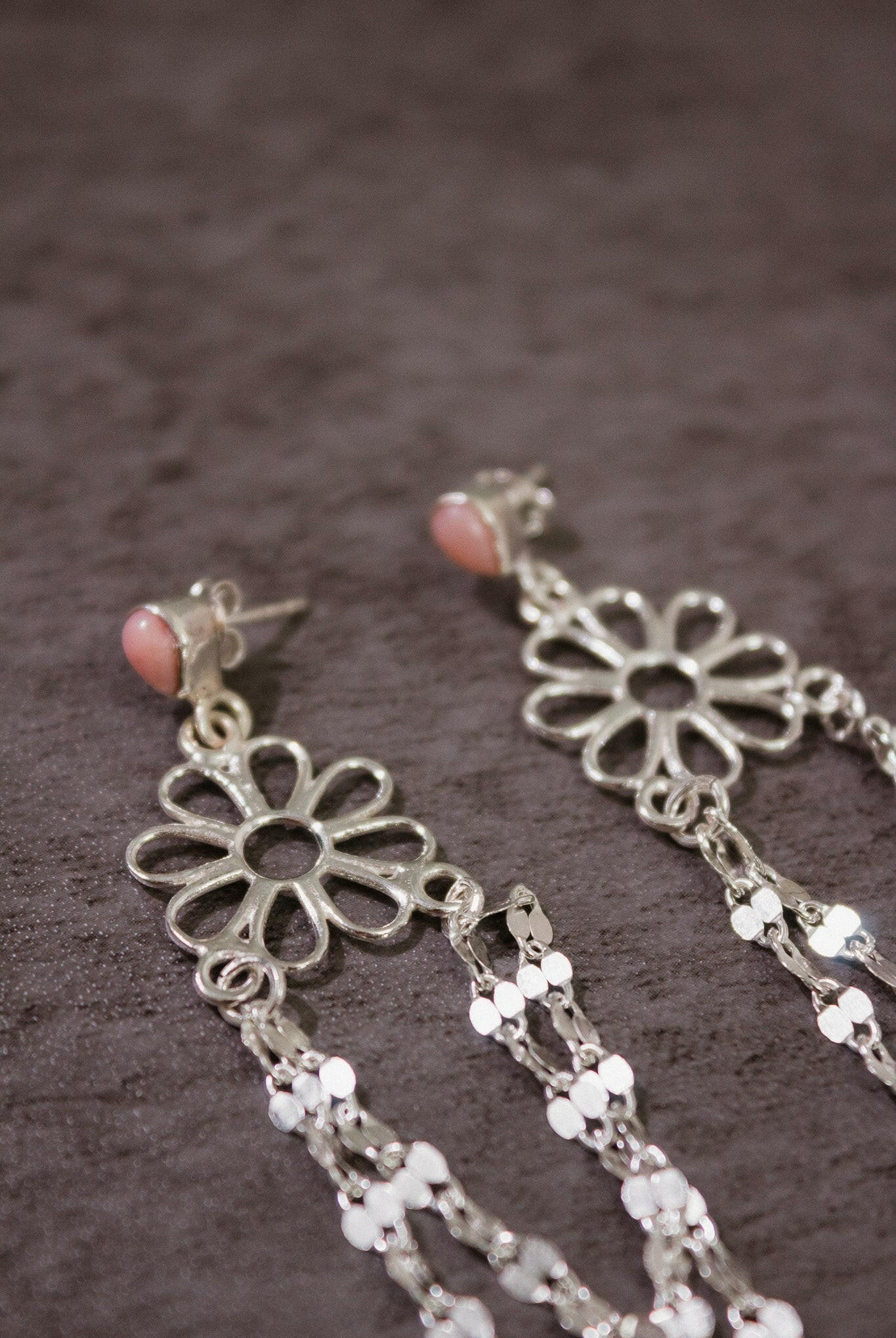 Stone Delight Chain Earrings-Stud Earrings-Krush Kandy, Women's Online Fashion Boutique Located in Phoenix, Arizona (Scottsdale Area)