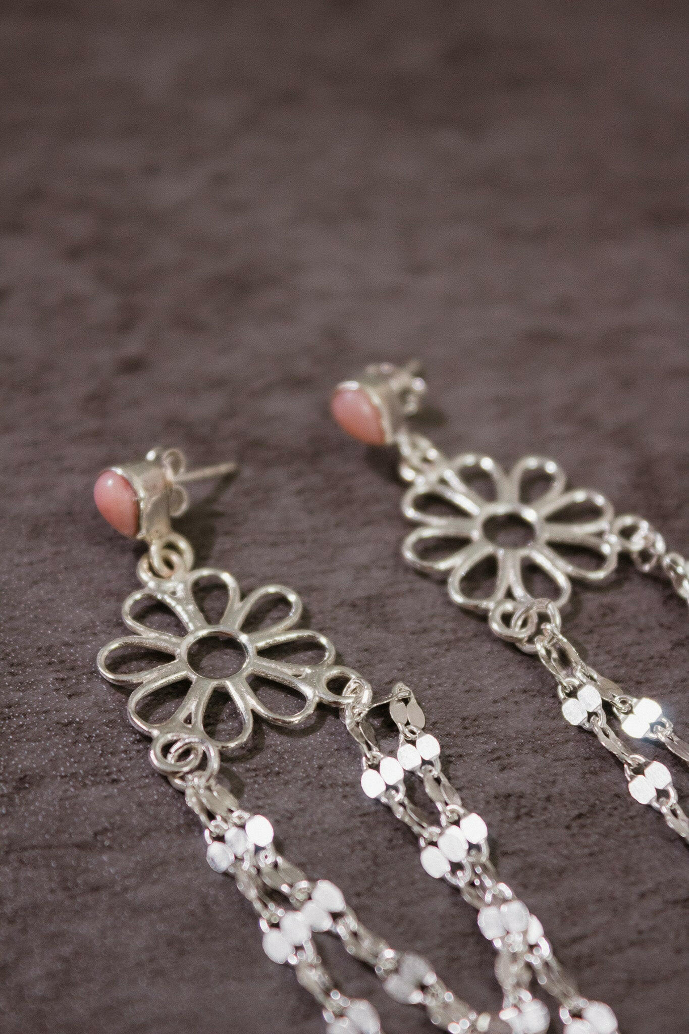 Stone Delight Chain Earrings-Stud Earrings-Krush Kandy, Women's Online Fashion Boutique Located in Phoenix, Arizona (Scottsdale Area)