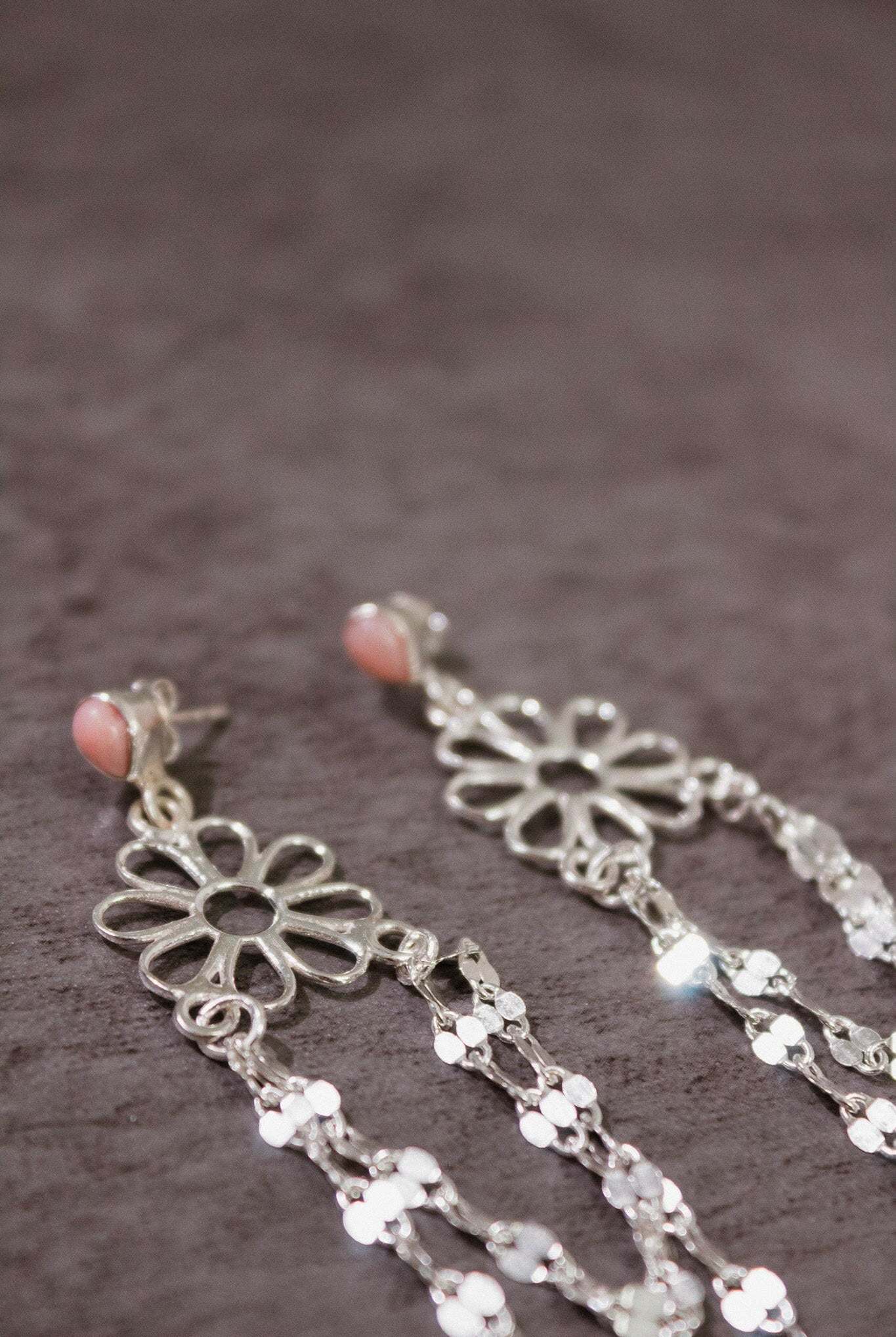 Stone Delight Chain Earrings-Stud Earrings-Krush Kandy, Women's Online Fashion Boutique Located in Phoenix, Arizona (Scottsdale Area)