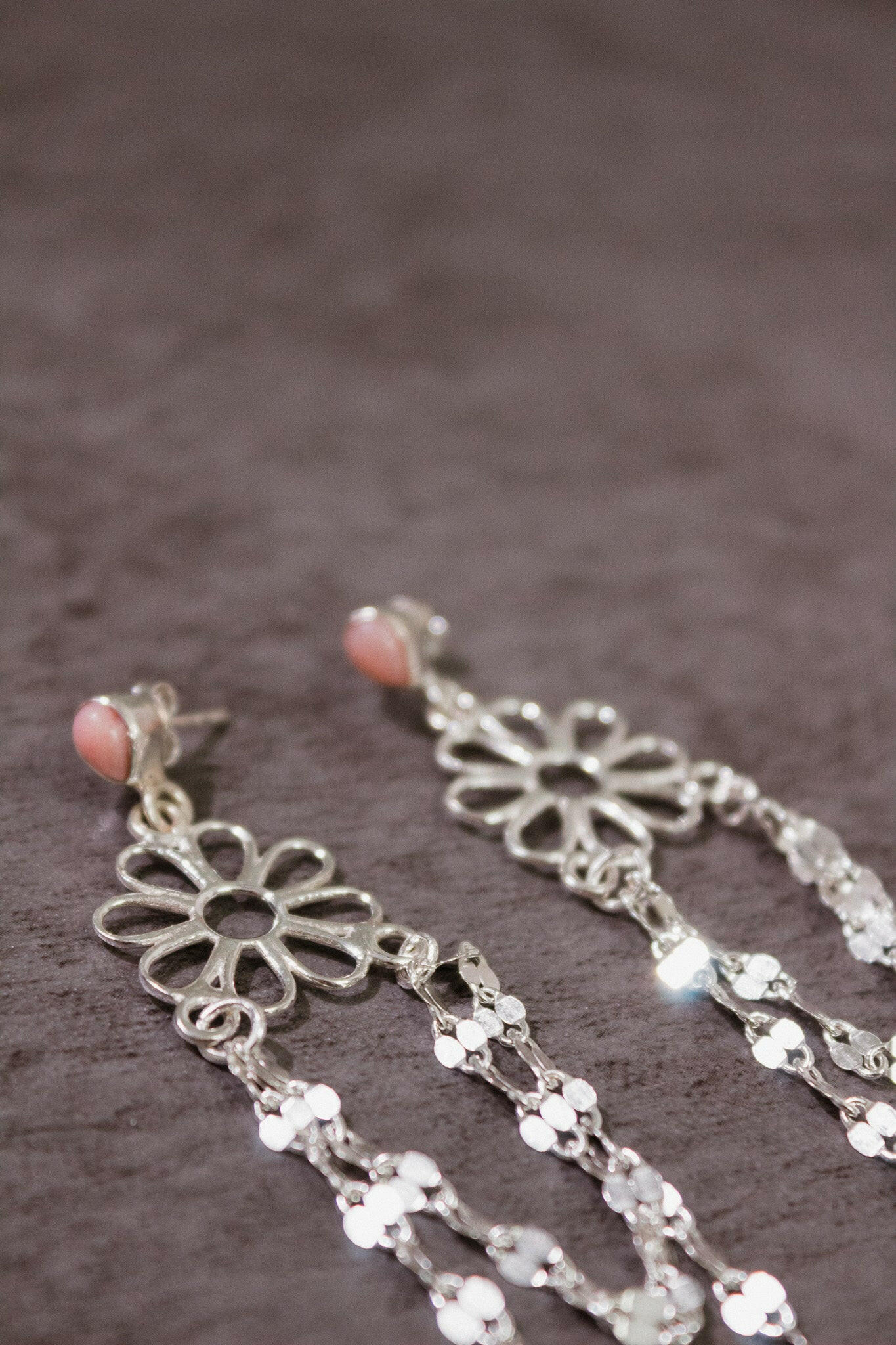 Stone Delight Chain Earrings-Stud Earrings-Krush Kandy, Women's Online Fashion Boutique Located in Phoenix, Arizona (Scottsdale Area)