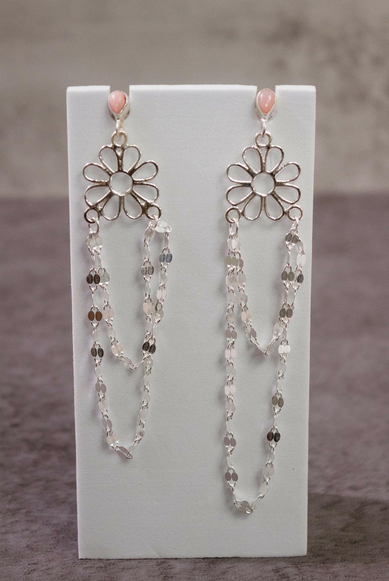 Stone Delight Chain Earrings-Stud Earrings-Krush Kandy, Women's Online Fashion Boutique Located in Phoenix, Arizona (Scottsdale Area)