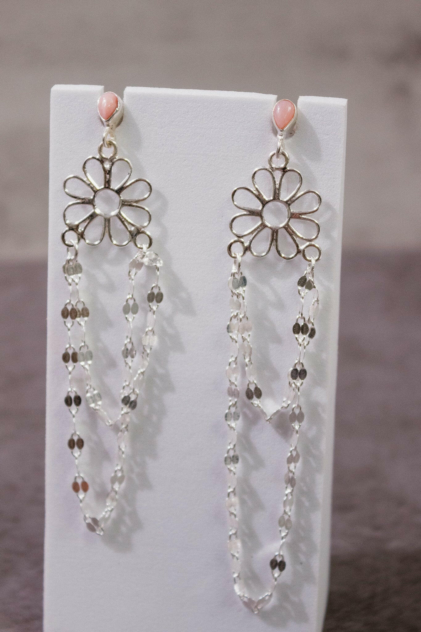 Stone Delight Chain Earrings-Stud Earrings-Krush Kandy, Women's Online Fashion Boutique Located in Phoenix, Arizona (Scottsdale Area)