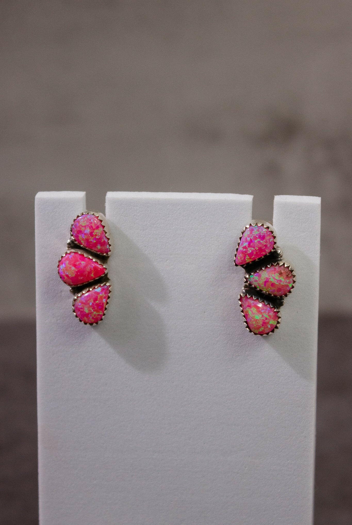 Three Stone Cluster Earrings-Stud Earrings-Krush Kandy, Women's Online Fashion Boutique Located in Phoenix, Arizona (Scottsdale Area)