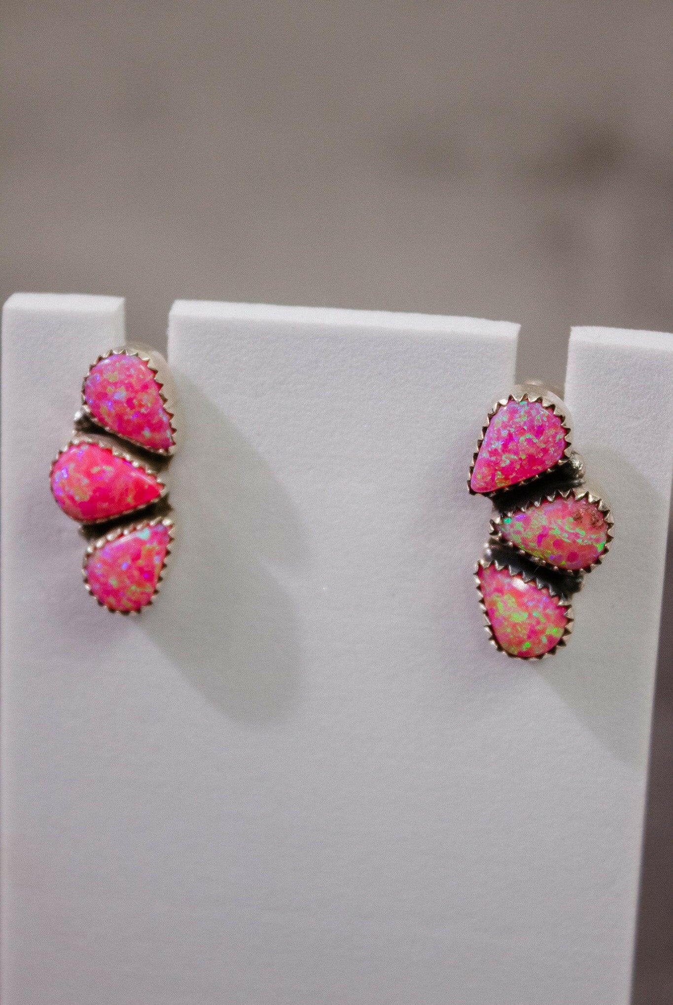 Three Stone Cluster Earrings-Stud Earrings-Krush Kandy, Women's Online Fashion Boutique Located in Phoenix, Arizona (Scottsdale Area)