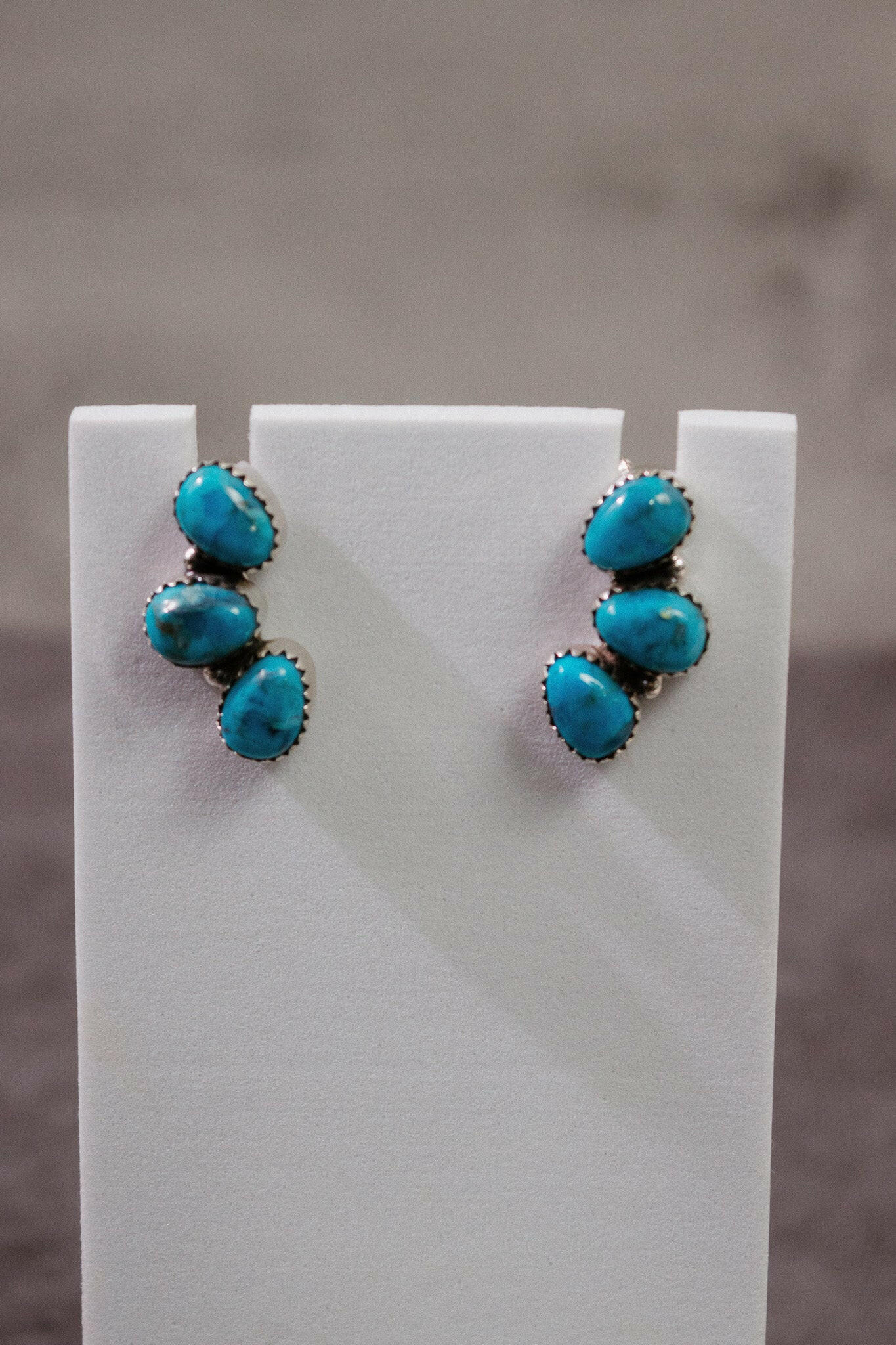 Three Stone Cluster Earrings-Stud Earrings-Krush Kandy, Women's Online Fashion Boutique Located in Phoenix, Arizona (Scottsdale Area)