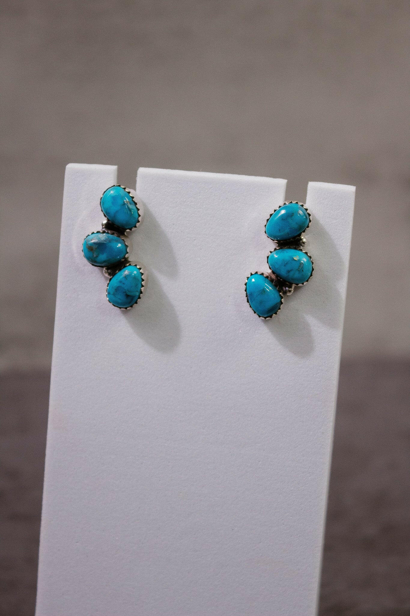Three Stone Cluster Earrings-Stud Earrings-Krush Kandy, Women's Online Fashion Boutique Located in Phoenix, Arizona (Scottsdale Area)